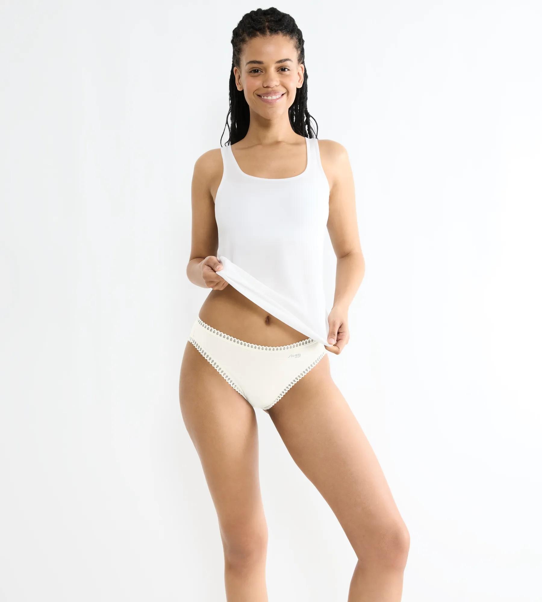 sloggi Slip »GO Crush« 3er Pack,  mit Spitzendetails, Multipack, hoher Beinausschnitt