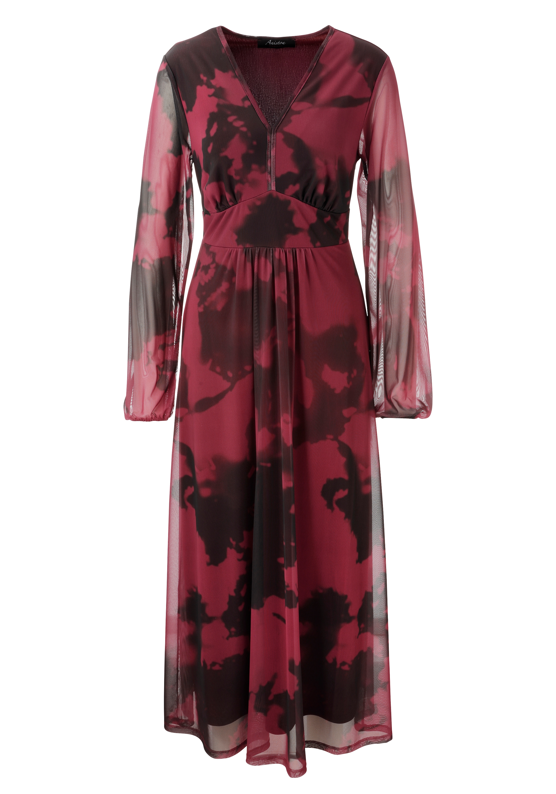 Aniston CASUAL Maxikleid mit großflächigen, grafischen Batik-Druck - NEUE KOLLEKTION