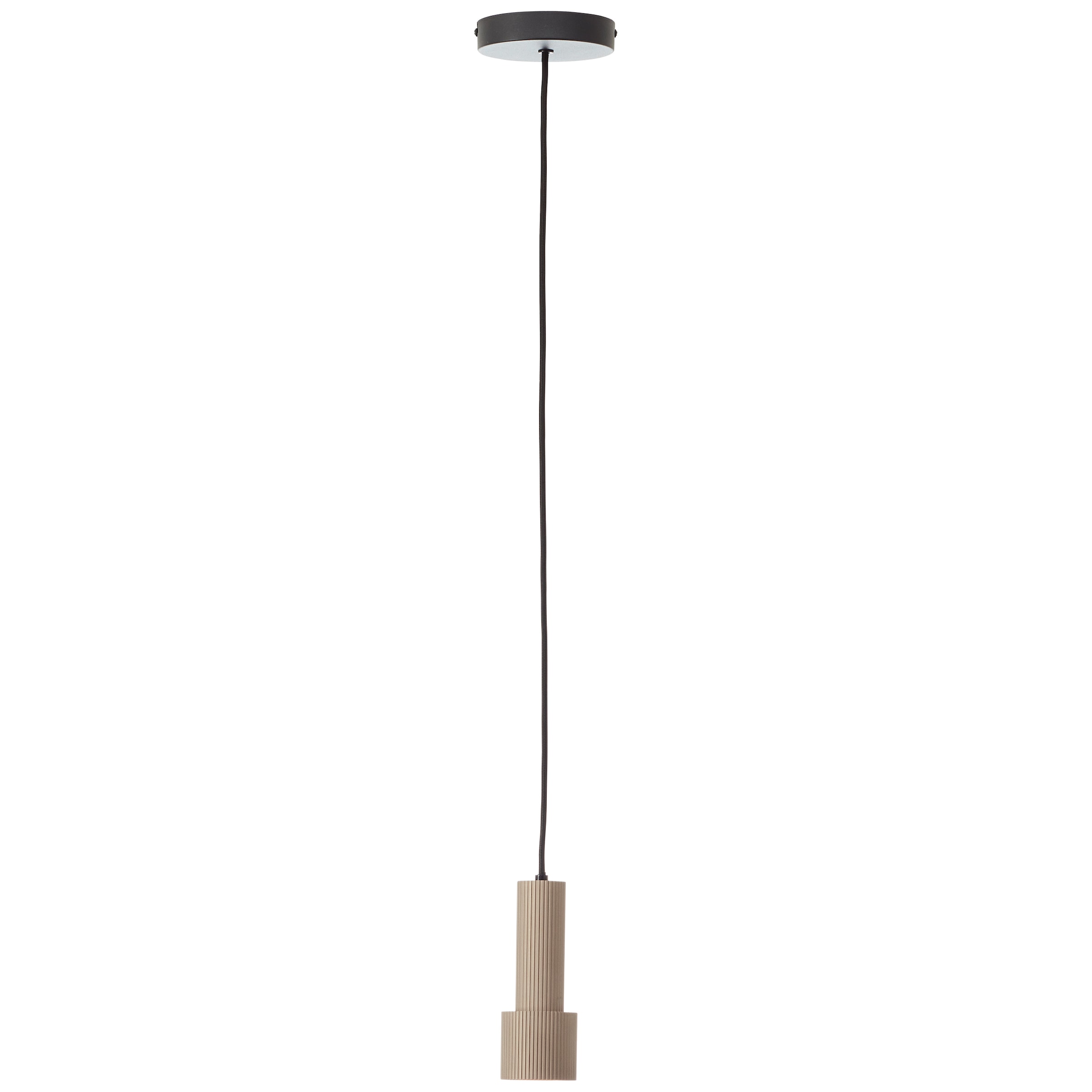 Brilliant Pendelleuchte »Cadiz«, 1 flammig, Leuchtmittel GU10 | ohne Leuchtmittel, 150 x 13 cm, GU10, kürzbar, Aluminium, matt schwarz/bronzefarben