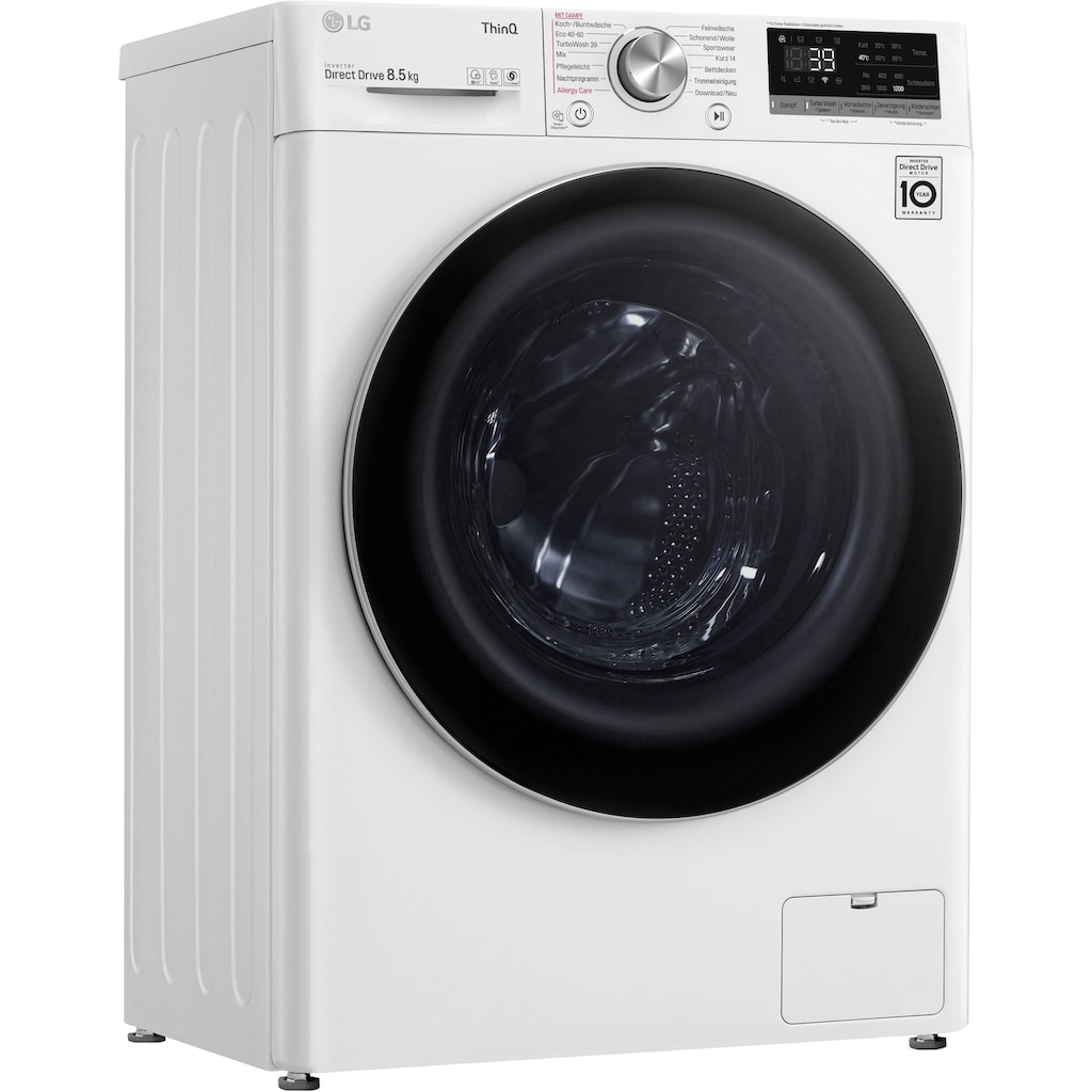 LG Waschmaschine »F2V7SLIM8E«, F2V7SLIM8E, 8,5 kg, 1200 U/min, TurboWash® - Waschen in nur 39 Minuten