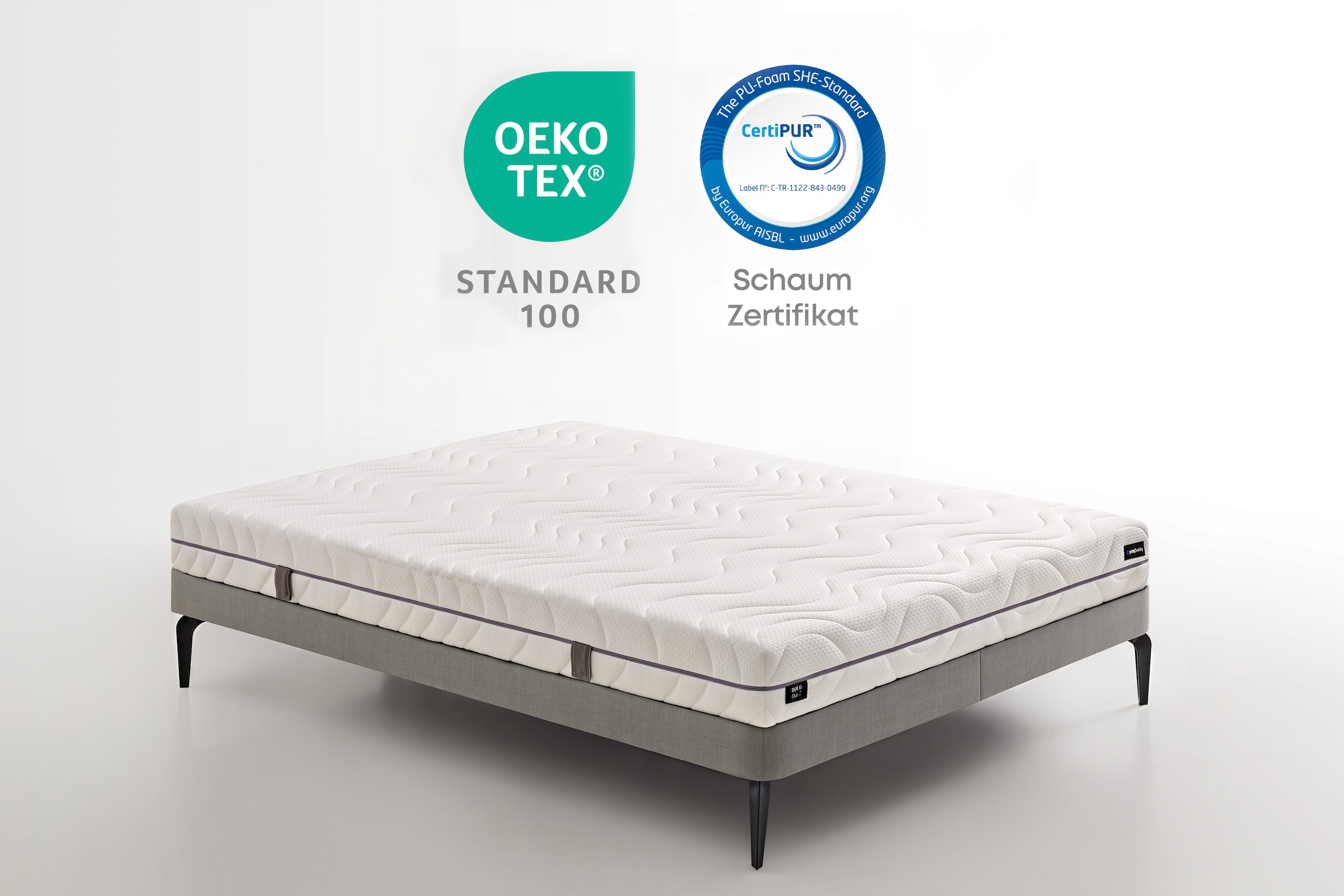 Yatas Bedding Taschenfederkernmatratze »Royal Duo 7 Slim, Matratze 90x200, 140x200 cm & weitere Größen«, 18 cm hoch, Raumgewicht: 28 kg/m³, 434 Federn, (1 St., 1-tlg.), 7-Zonen, H2 / H3, Wendematratze, ergonomisch, atmungsaktiv
