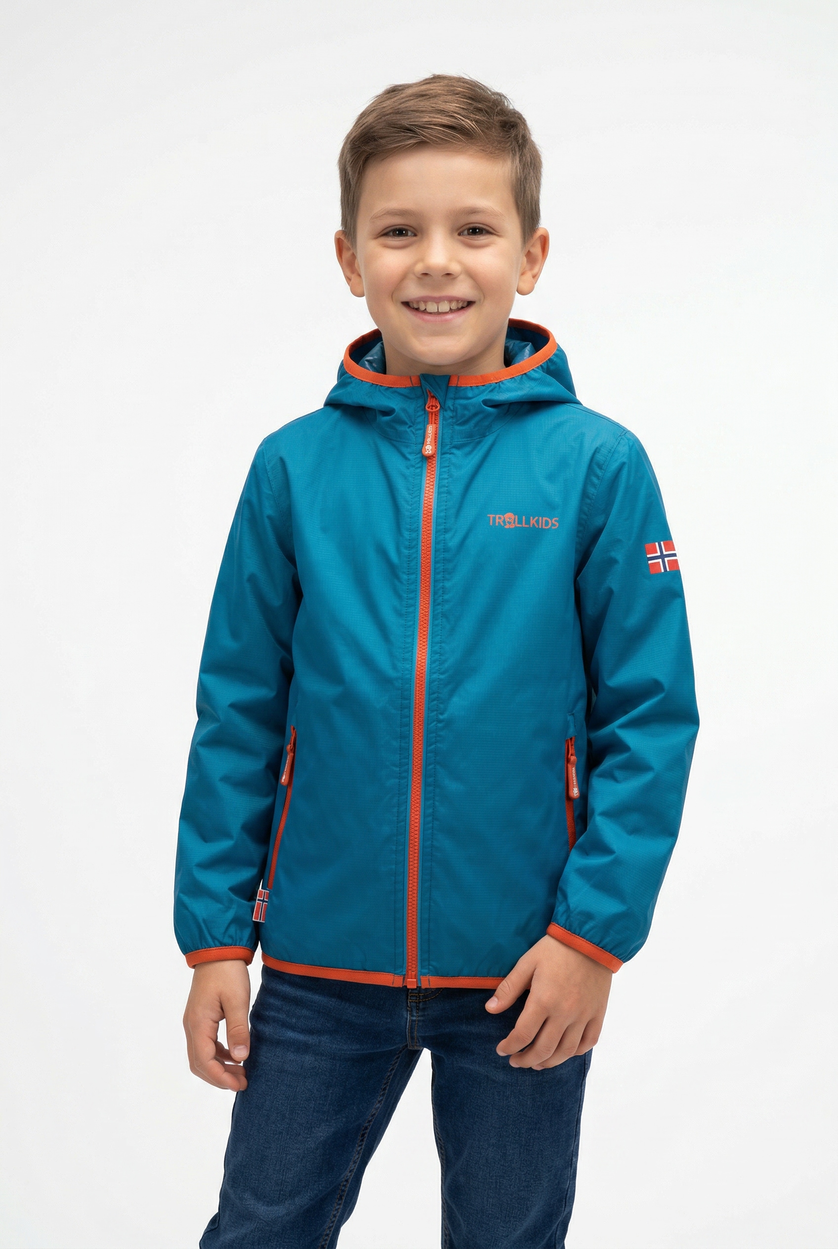 TROLLKIDS Regenjacke »Kids Trolltunga Jacket« mit Kapuze für Kinder und Jugendliche, wasserdicht, leichtes Material