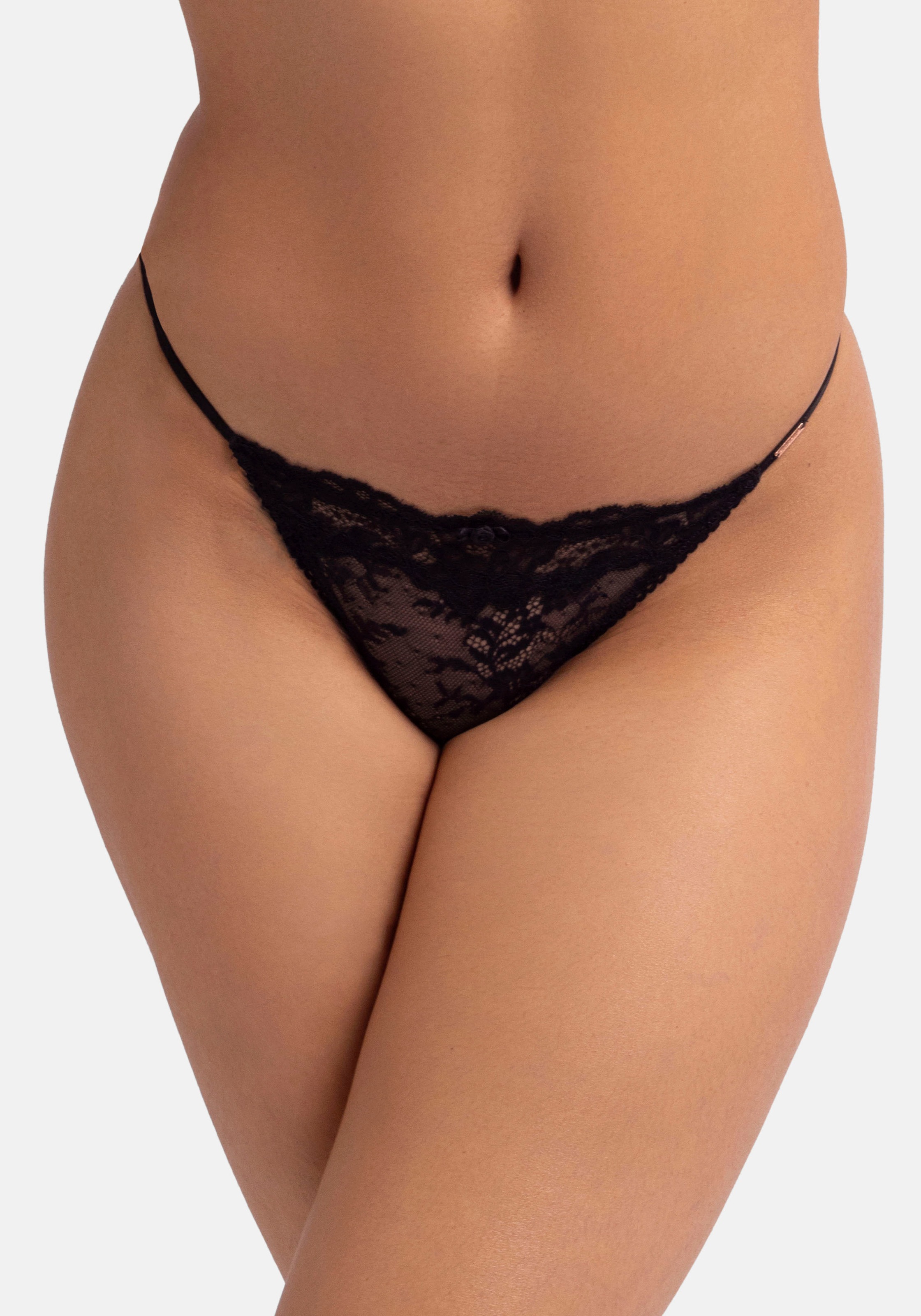 Dorina String »ORIGINS« durchgehende Spitze mit Spitzenbesatz