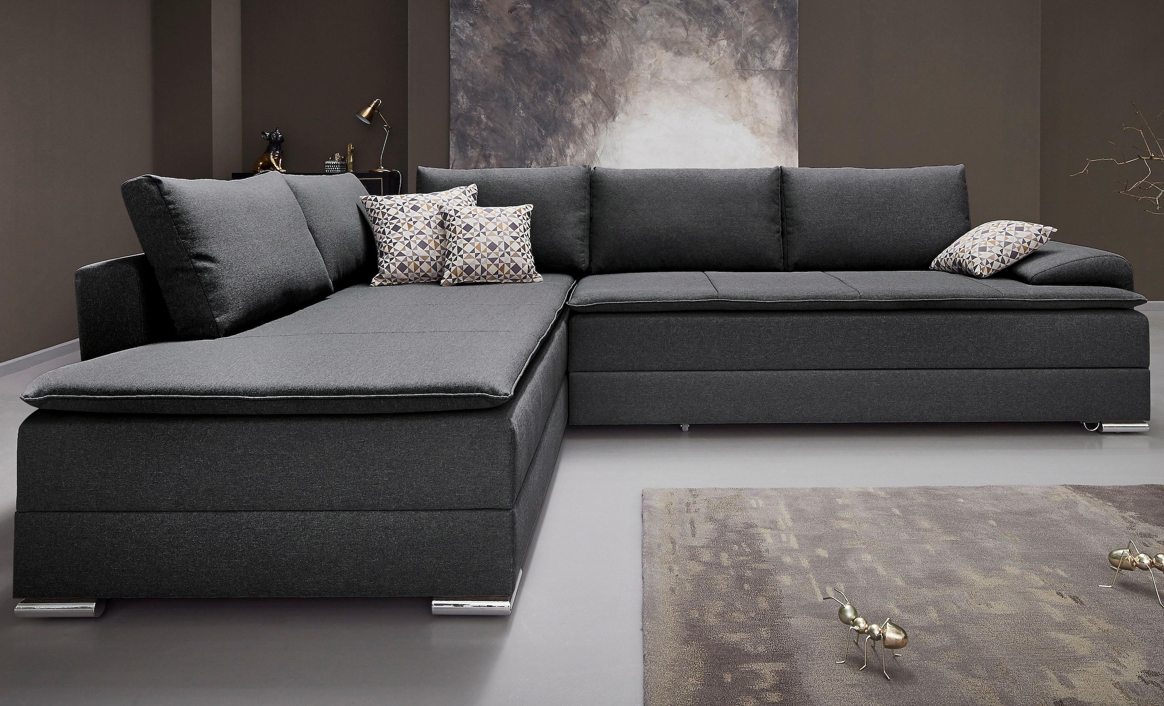 INOSIGN Ecksofa, mit Bettfunktion 180 cm, Dauerschlafgeeignet auf Rechnung  bestellen