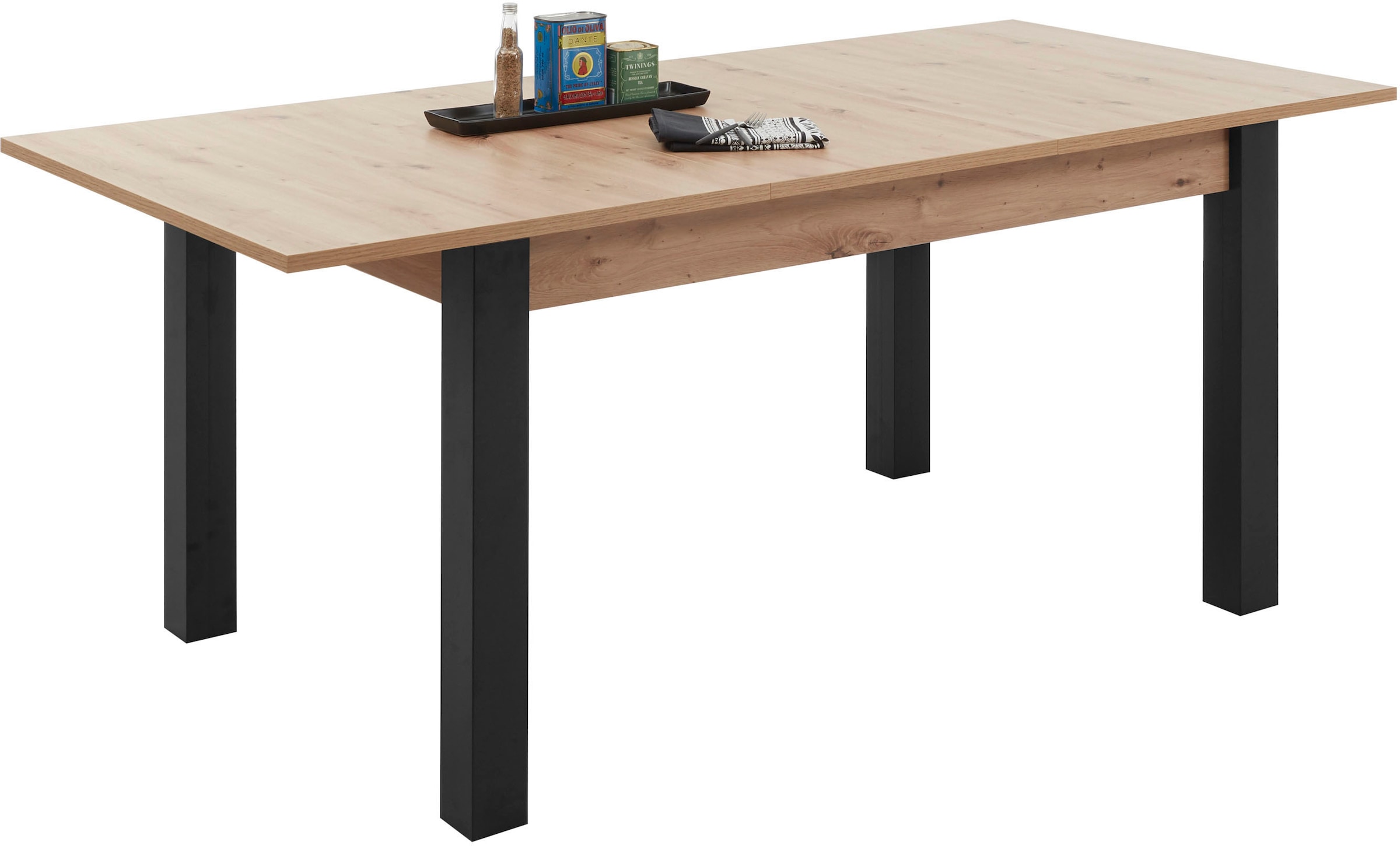 HBZ Esstisch »LUCAS, TOPSELLER!«, (Ausziehbar), 140-210 cm ausziehbar, Tisch in Eiche Artisan Dekor