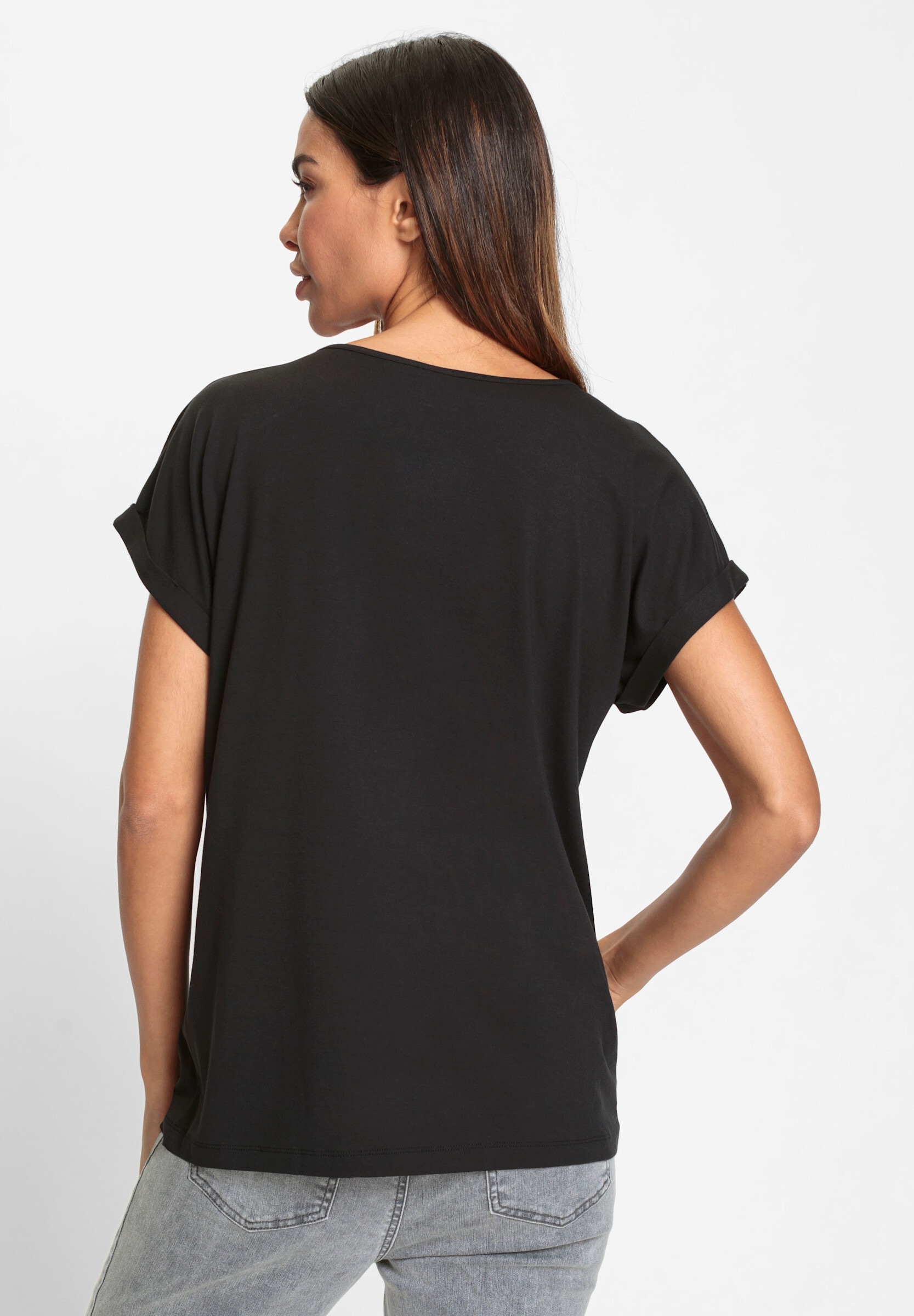 heine T-Shirt »Shirt Print-Shirt mit Schriftzug«