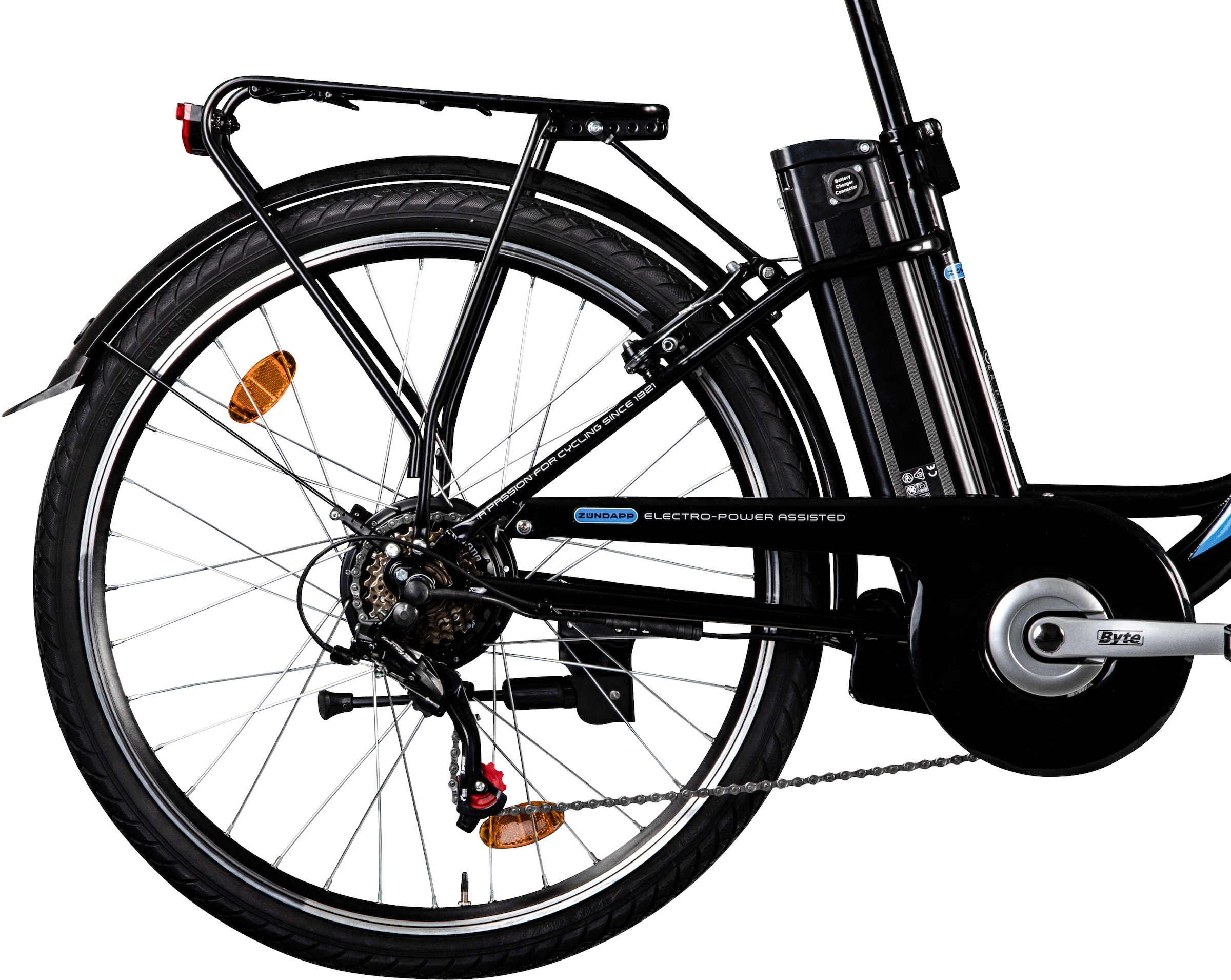 Zündapp »Z500« 6 Gang Shimano Tourney Schaltwerk Kettenschaltung Heckmotor 250 W Pedelec, Elektrofahrrad für Damen u. Herren