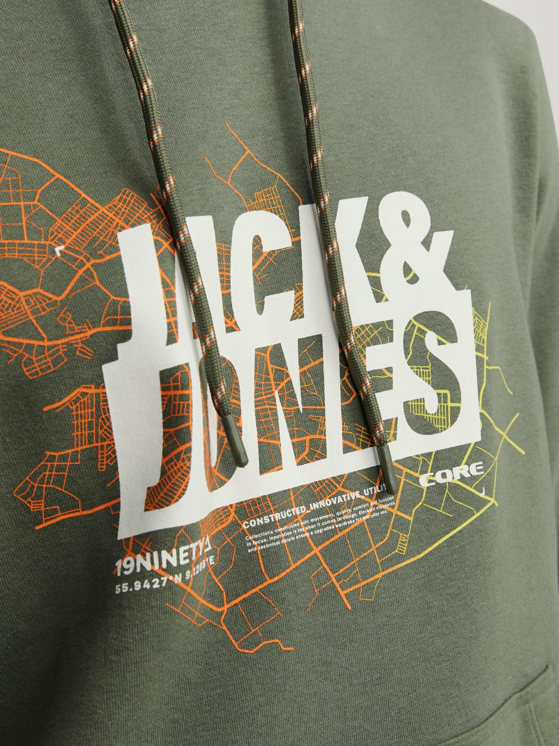 Jack & Jones Kapuzensweatshirt »JCOMAP LOGO SWEAT HOOD SN«