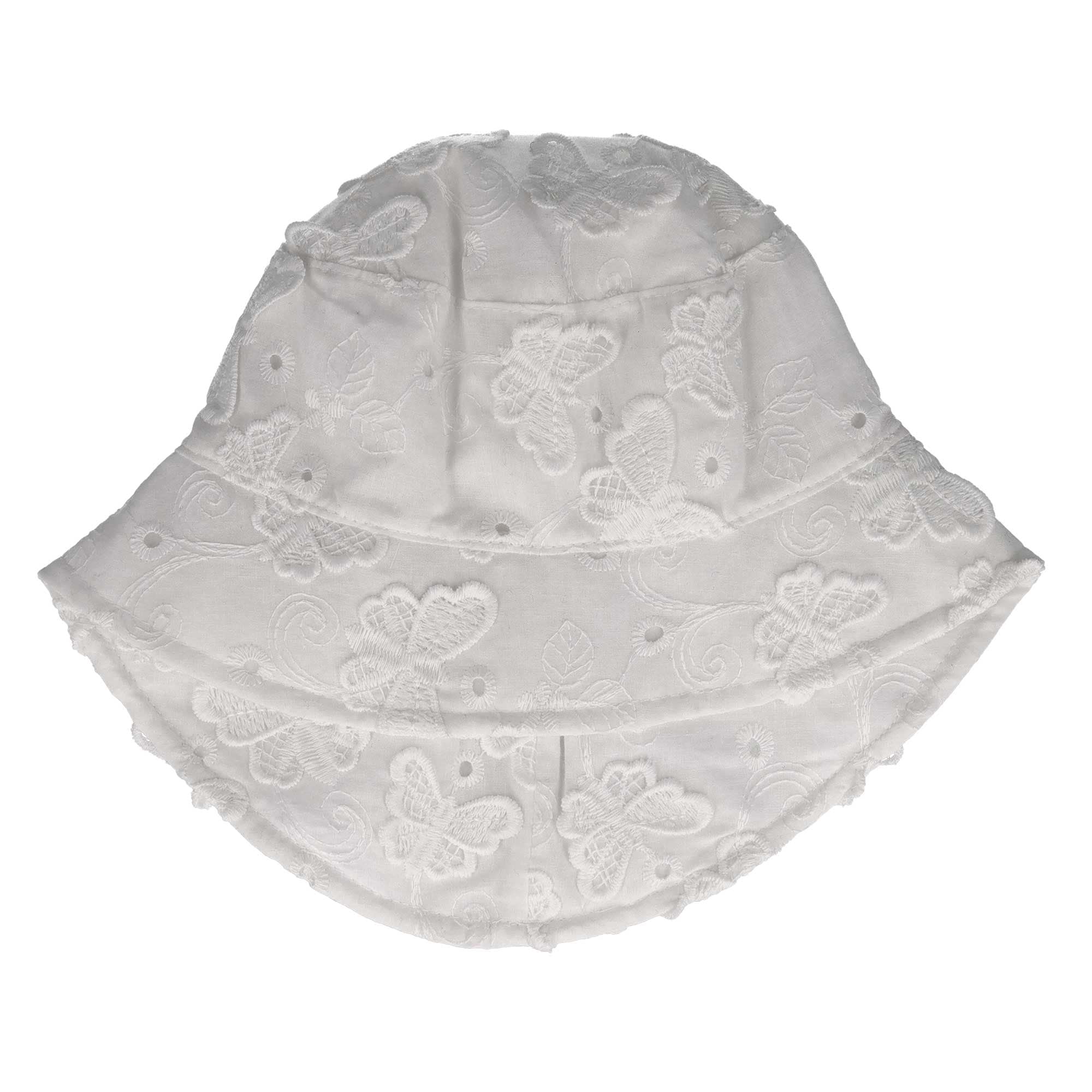 MAXIMO Sonnenhut 1 Stk. Fischerhut, Weiß, Schmetterlingsmotiv