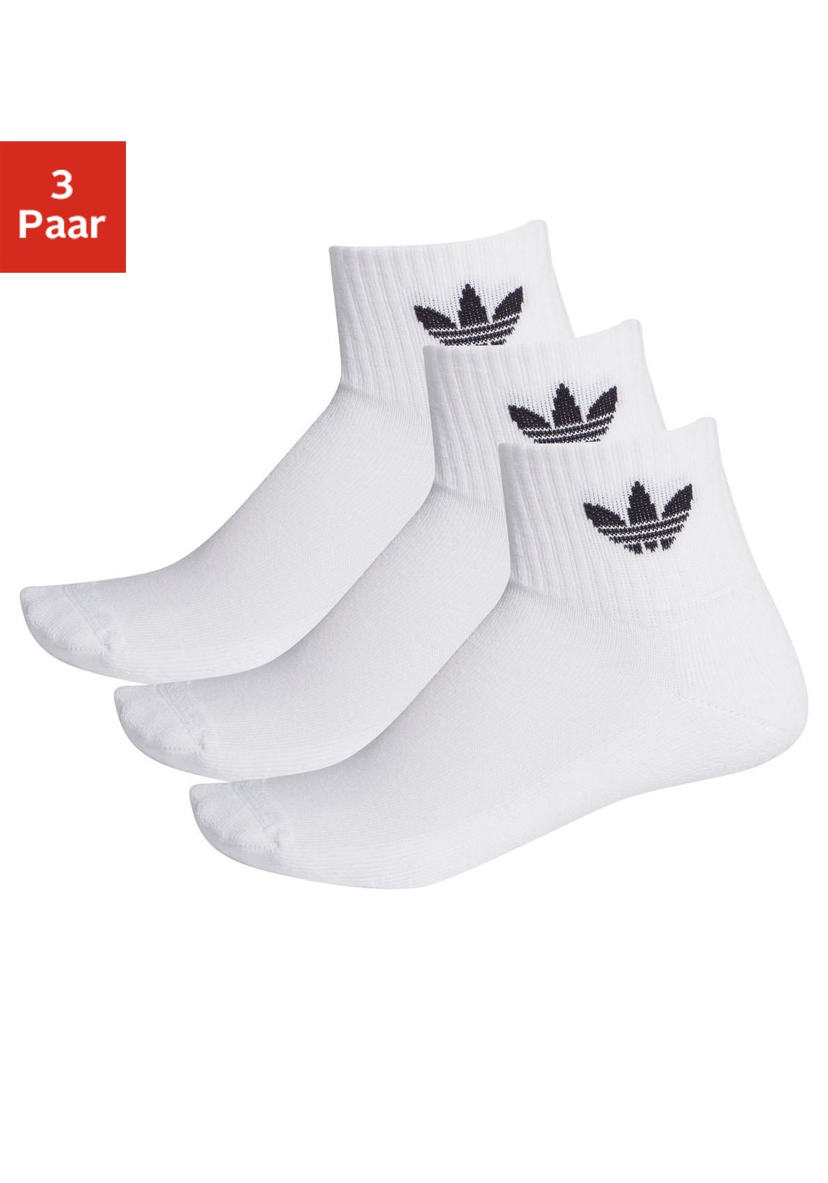 adidas Originals Sportsocken »MIDCUT CREW SOCKEN, 3 PAAR«, (3 Paar)