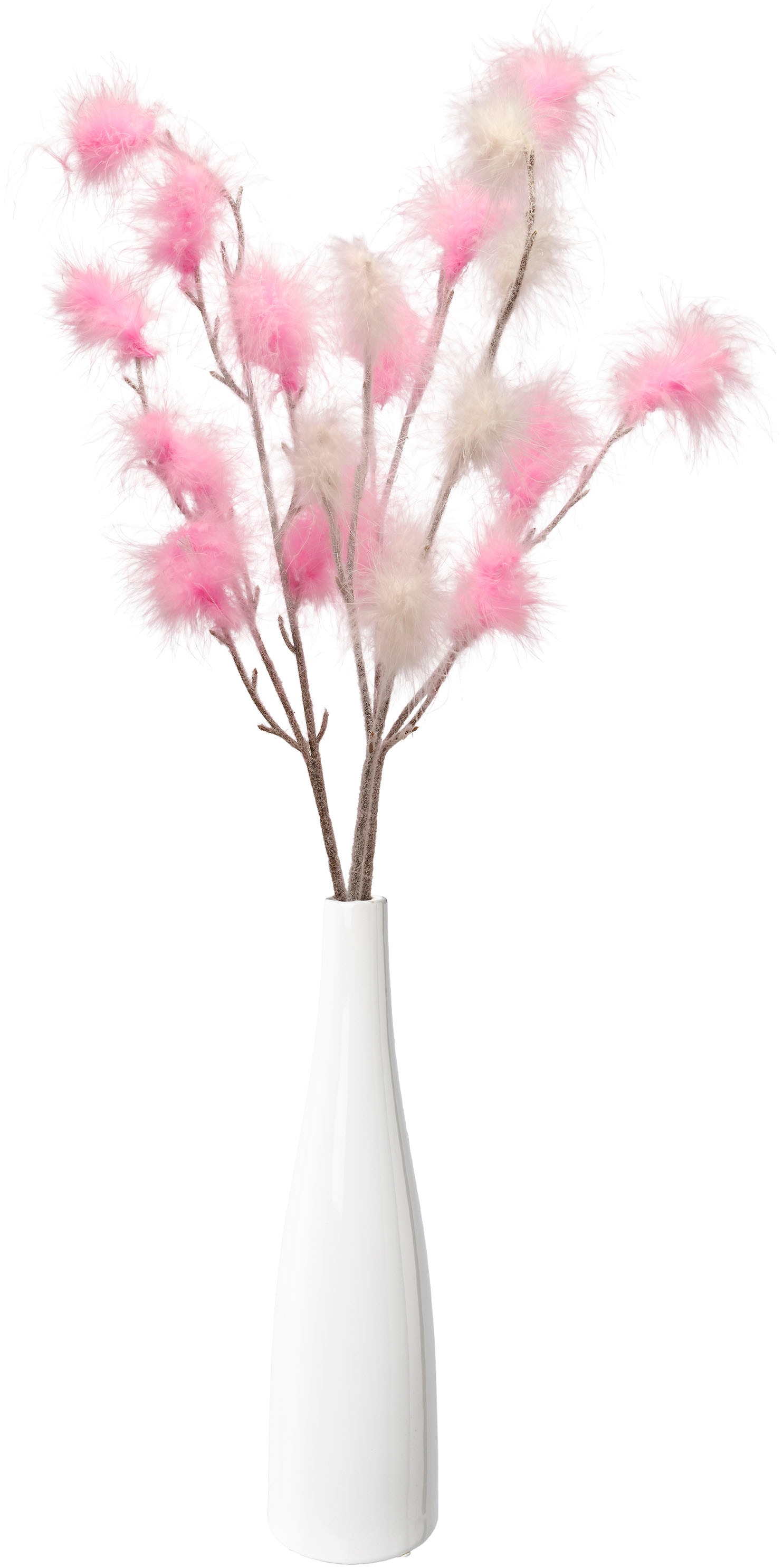 Creativ home Tischvase "Vase mit Federzweigen" für die moderne Einrichtung