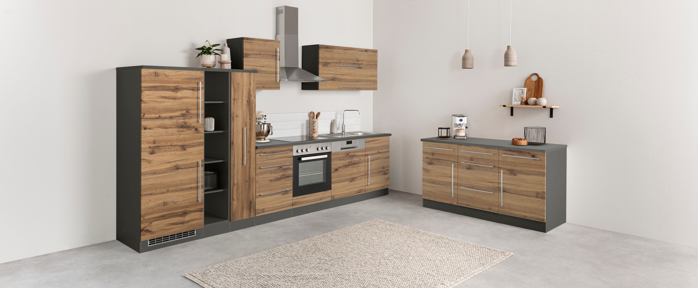 KOCHSTATION Unterschrank »KS-Samos«, Breite 150 cm