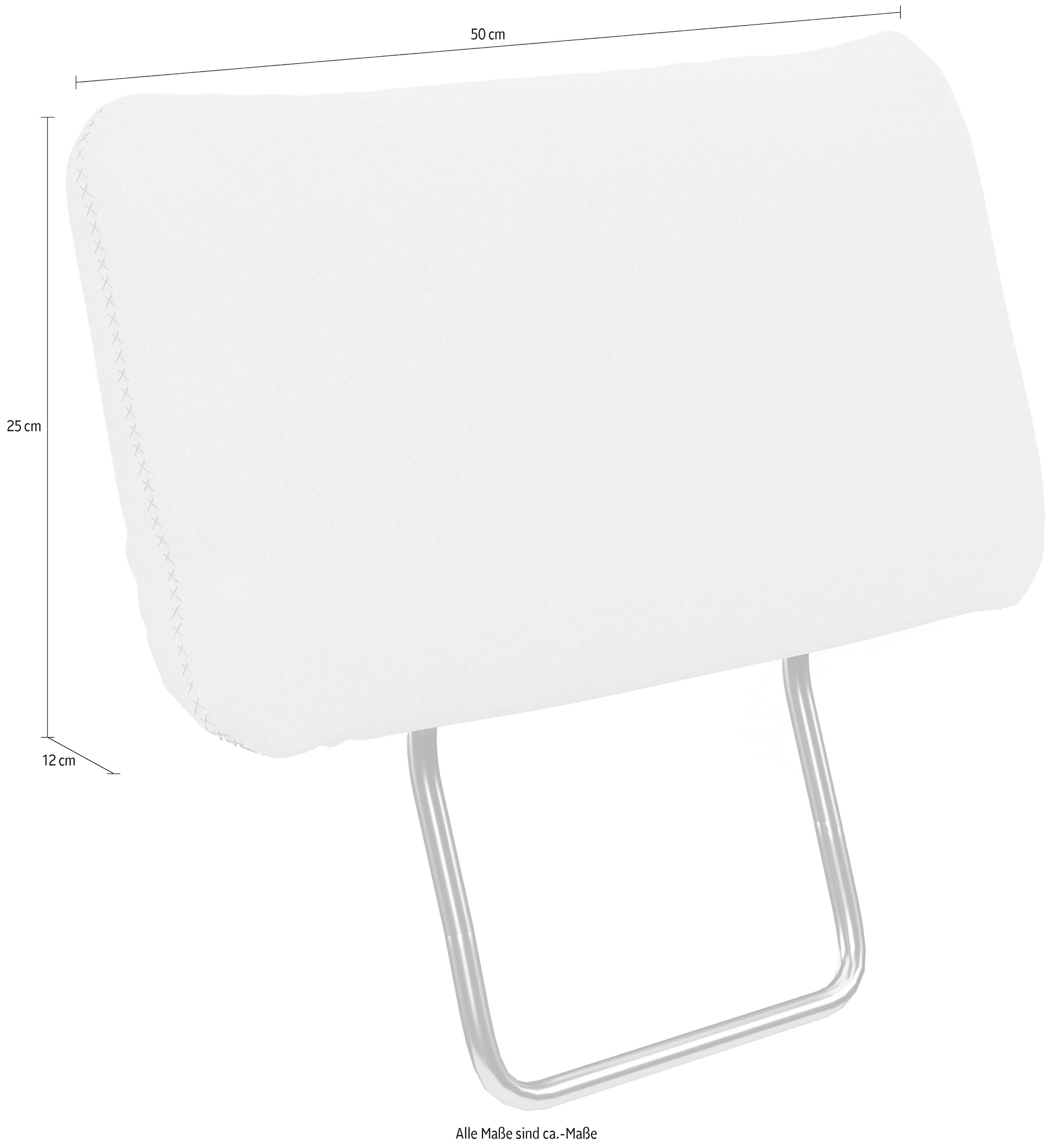 Home affaire Kopfstütze »Varese« Kreuznaht in beige