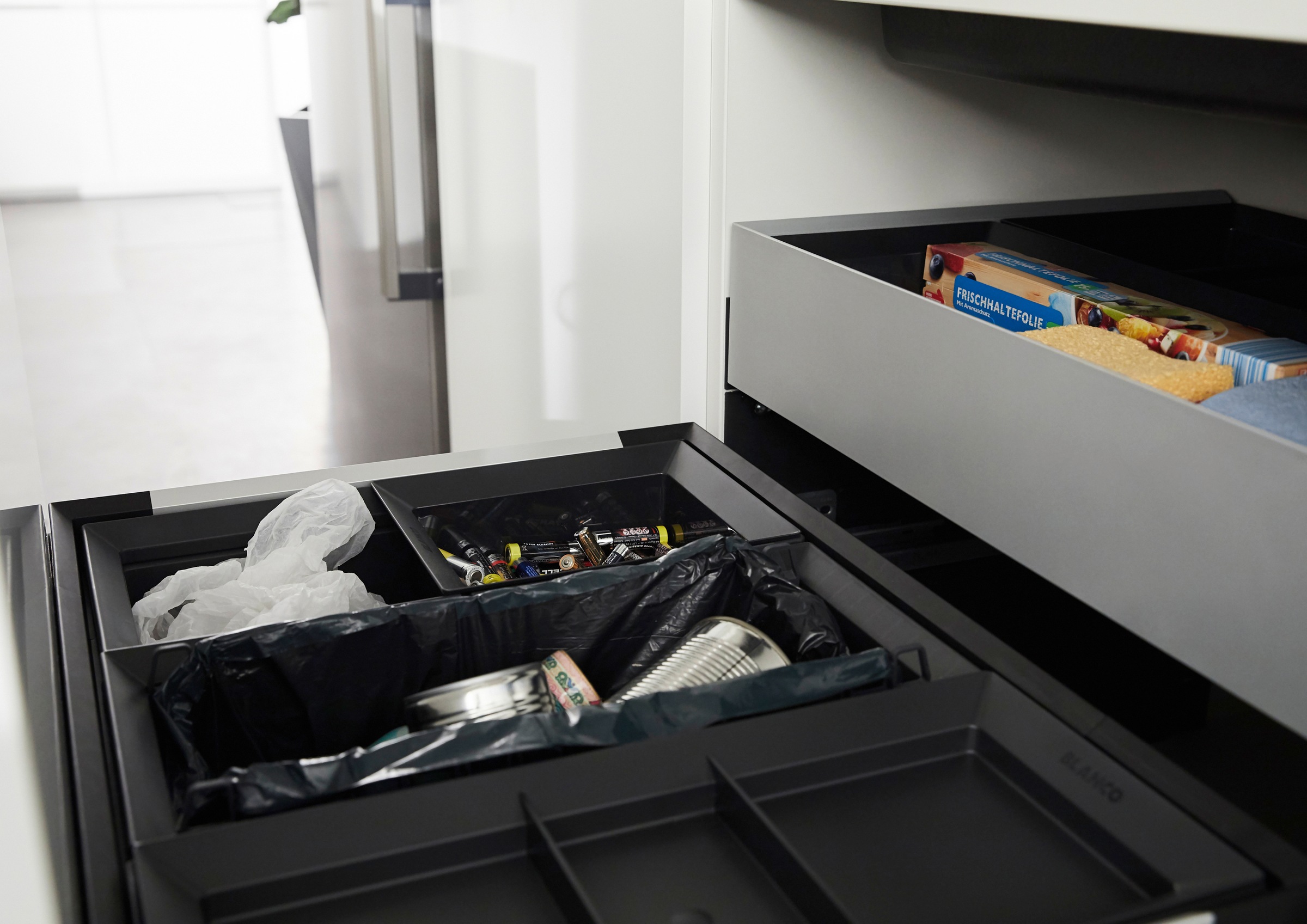 Blanco Mülltrennsystem »Select II XL 60/3« 3 Behälter Orga, Kunststoff, Stahlblech, 600 mm Untermass