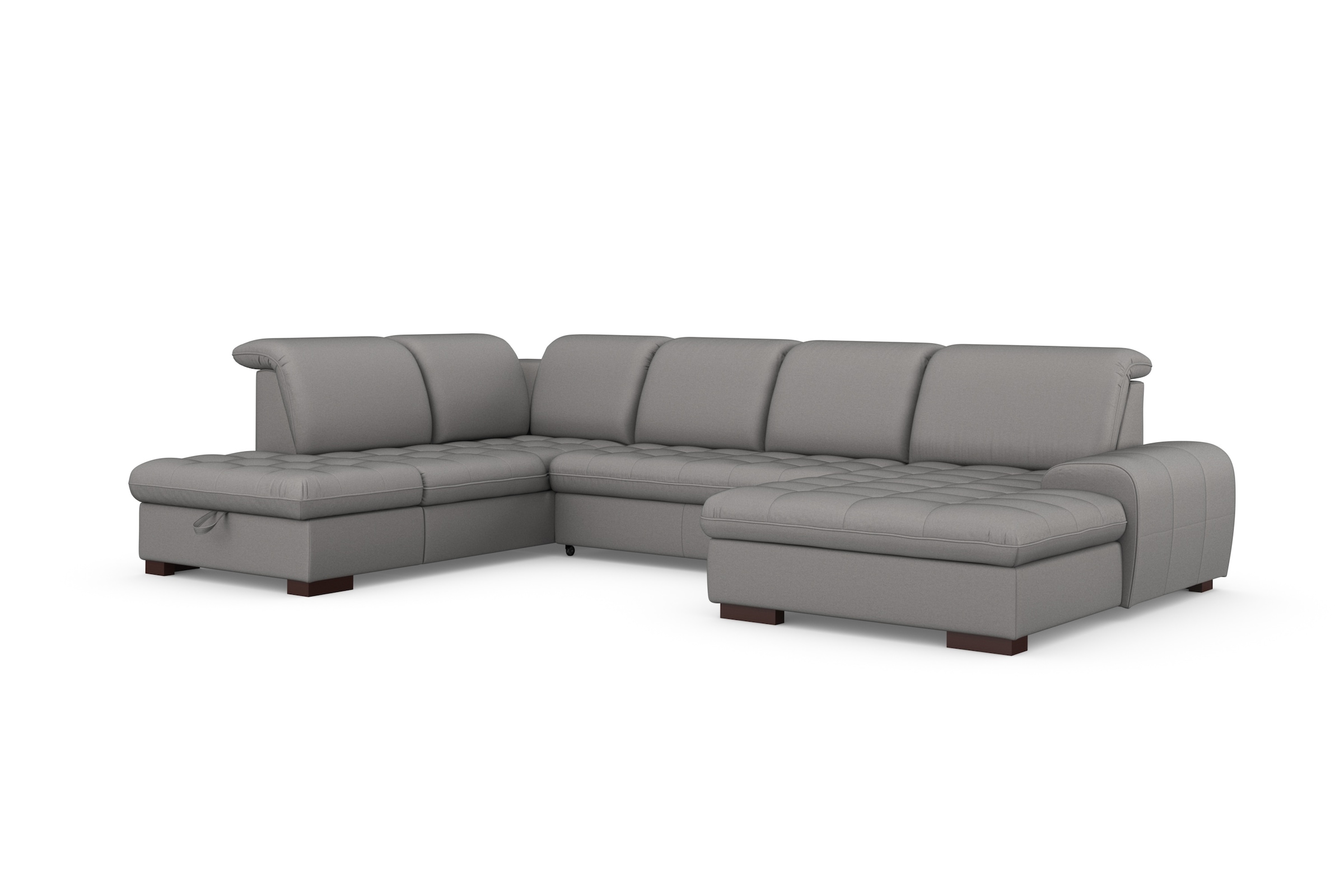 sit&more Wohnlandschaft »Luxor U-Form«, wahlweise mit Bettfunktion, Bettkasten und Kopfteilverstellung