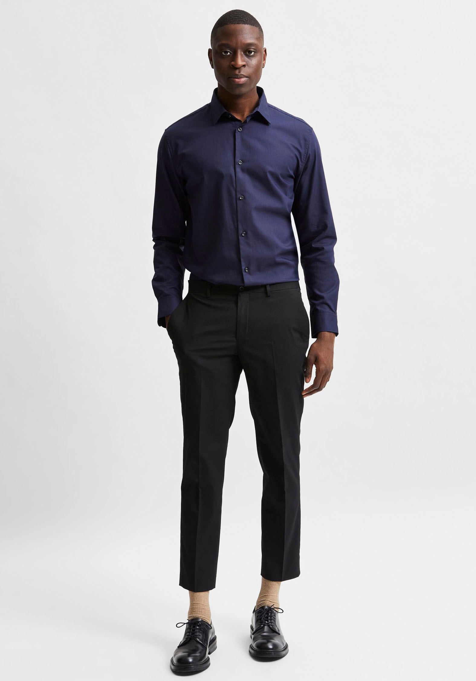 SELECTED HOMME Businesshemd »SLHSLIMETHAN SHIRT«