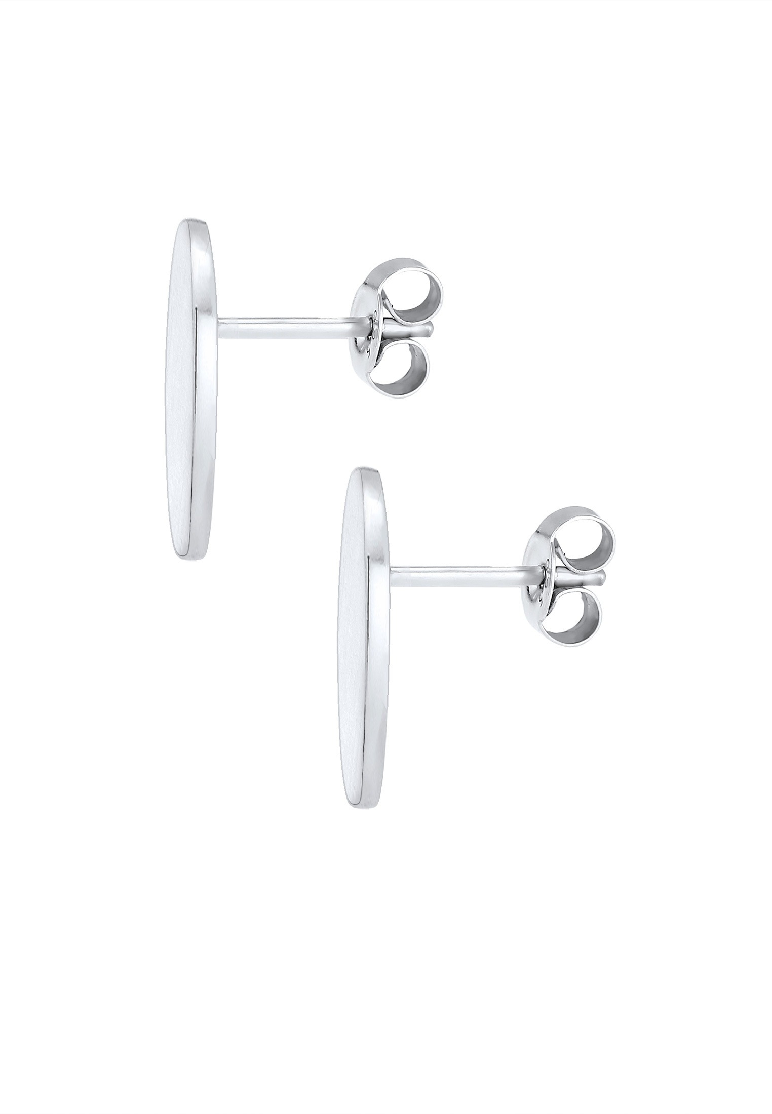 Elli Paar Ohrstecker »Ohrringe Ohrstecker Geo Kreis Matt Basic Cool 925er Silber«