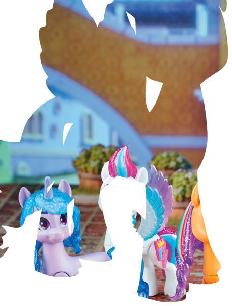 Hasbro Spielfigur »My little Pony Meet the Mane 5«, (Set), mit Schönheitsflecken zum Anstecken