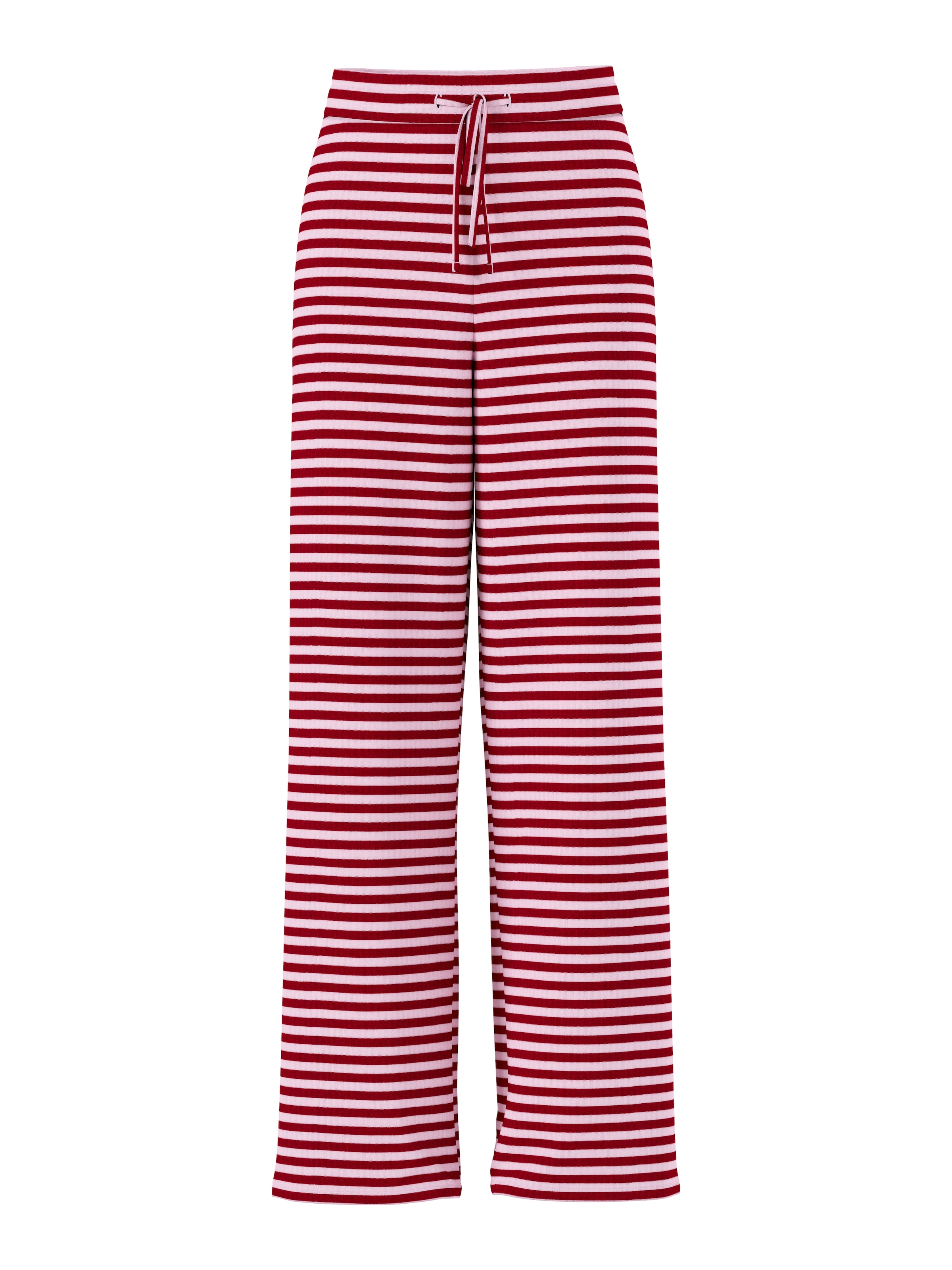 pieces Jerseyhose »PCLAYA MW WIDE PANTS JRS NOOS«  Materialmix, regular fit