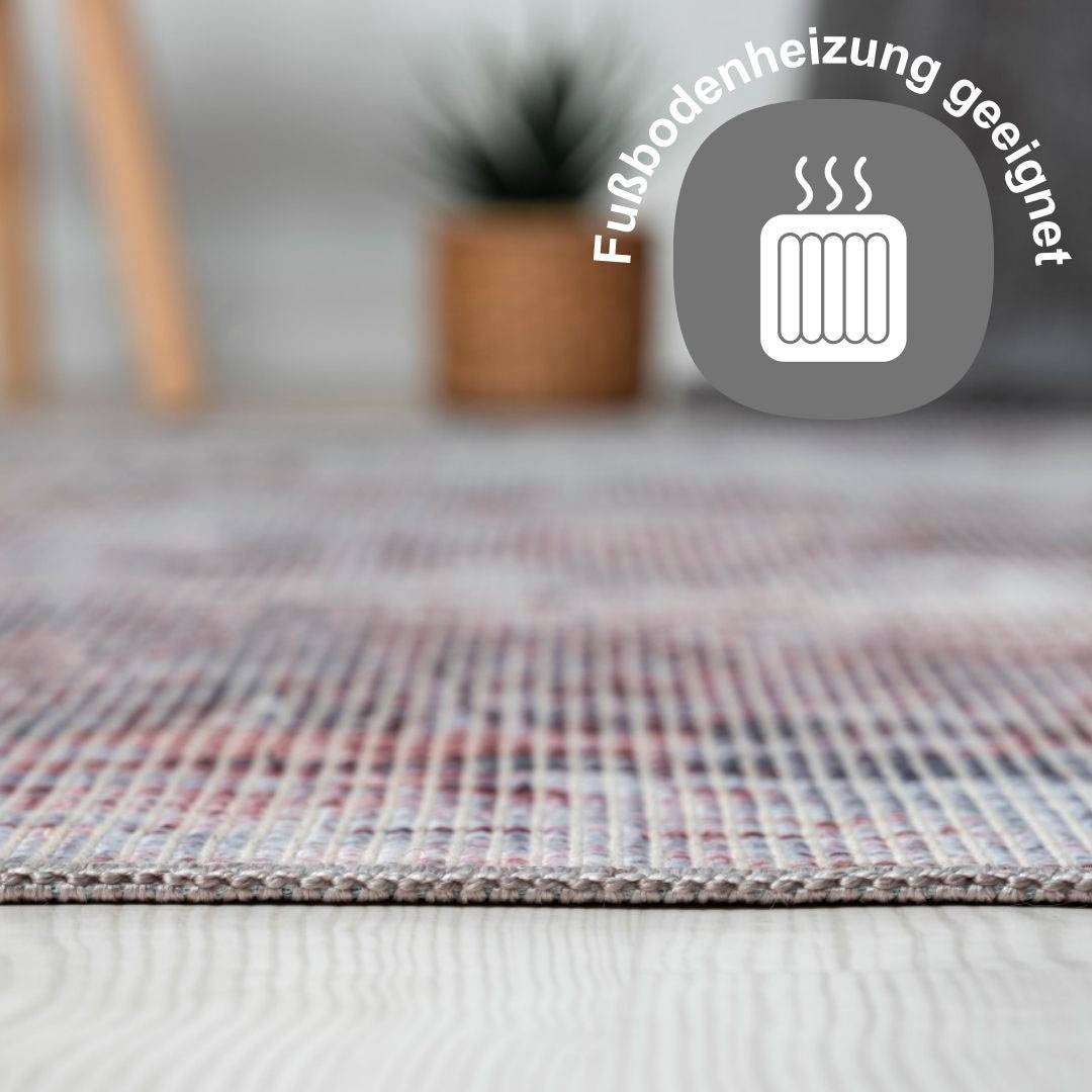 Myflair Möbel & Accessoires Teppich »Kollektion Avery«, rechteckig, 2 mm Höhe, Flachgewebe, waschbar bis 30 Grad, ideal im Wohnzimmer, Schlafzimmer, Esszimmer & Küche, Indoor & Outdoor geeignet