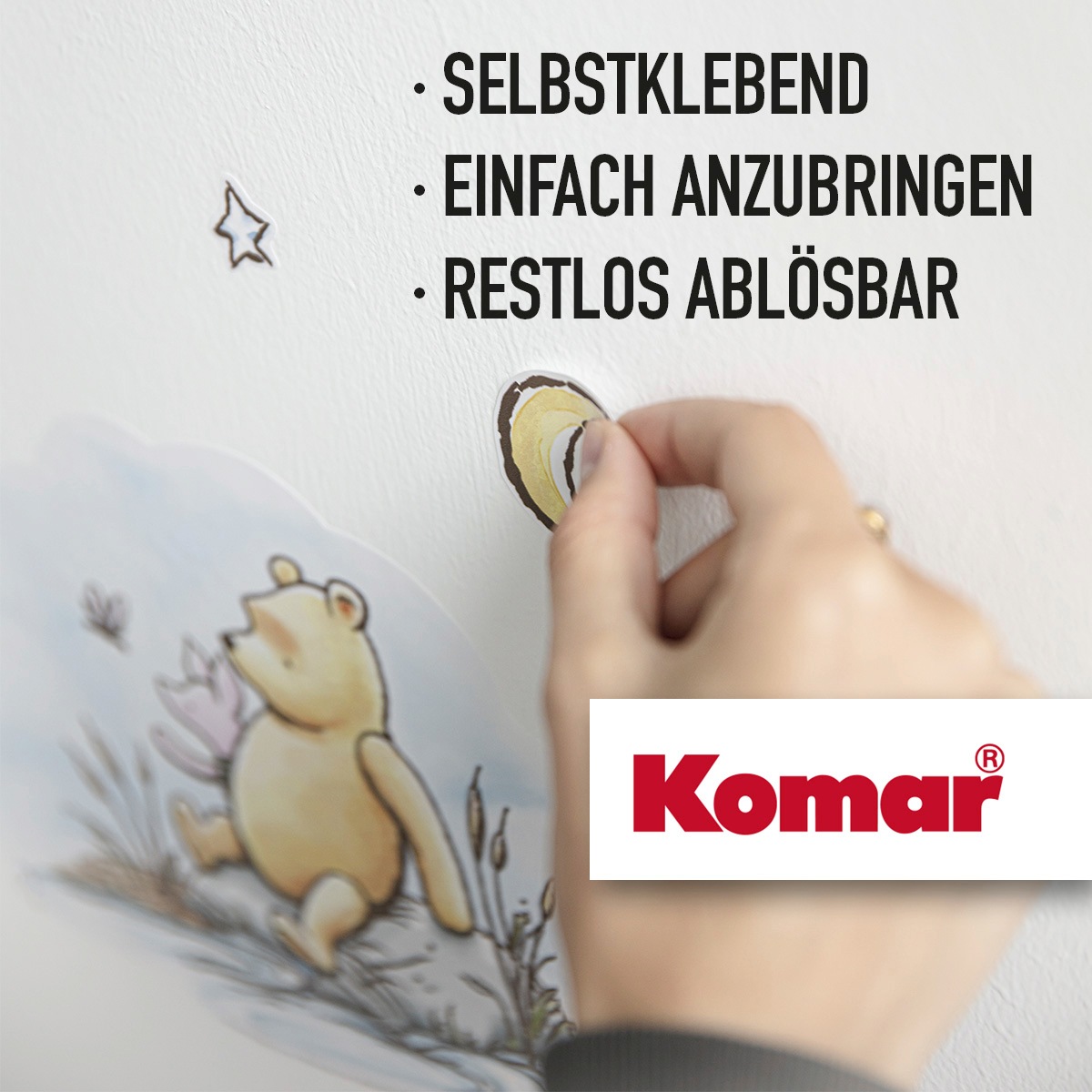 Komar Wandtattoo »Clone Wars Showdown - Größe 100 x 70 cm« selbstklebend, Wandsticker, Kinderzimmer