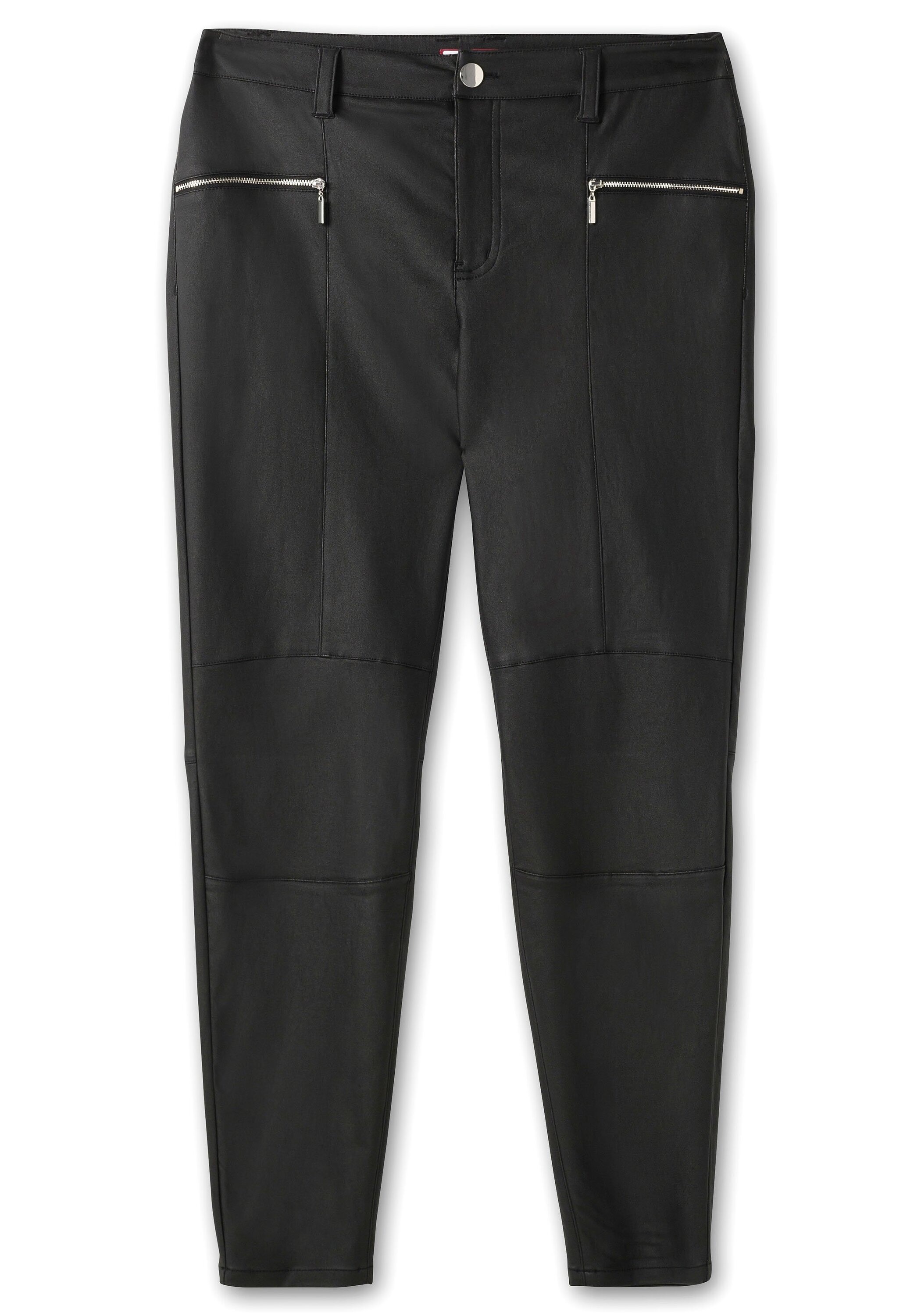 Sheego Stretch-Hose »Hose in Lederoptik«