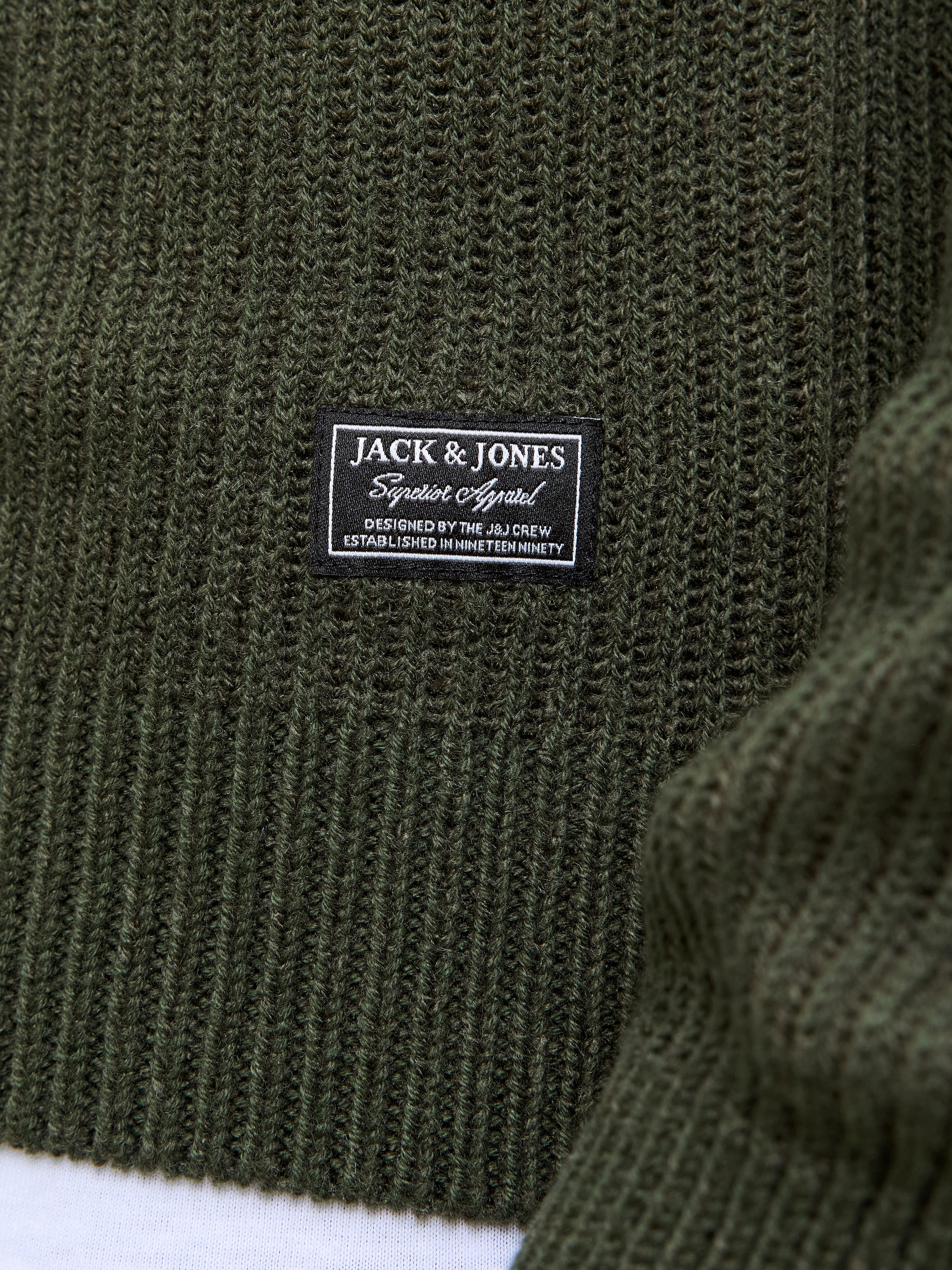 Jack & Jones Rundhalspullover »JJPANNEL KNIT CREW NECK AW25«