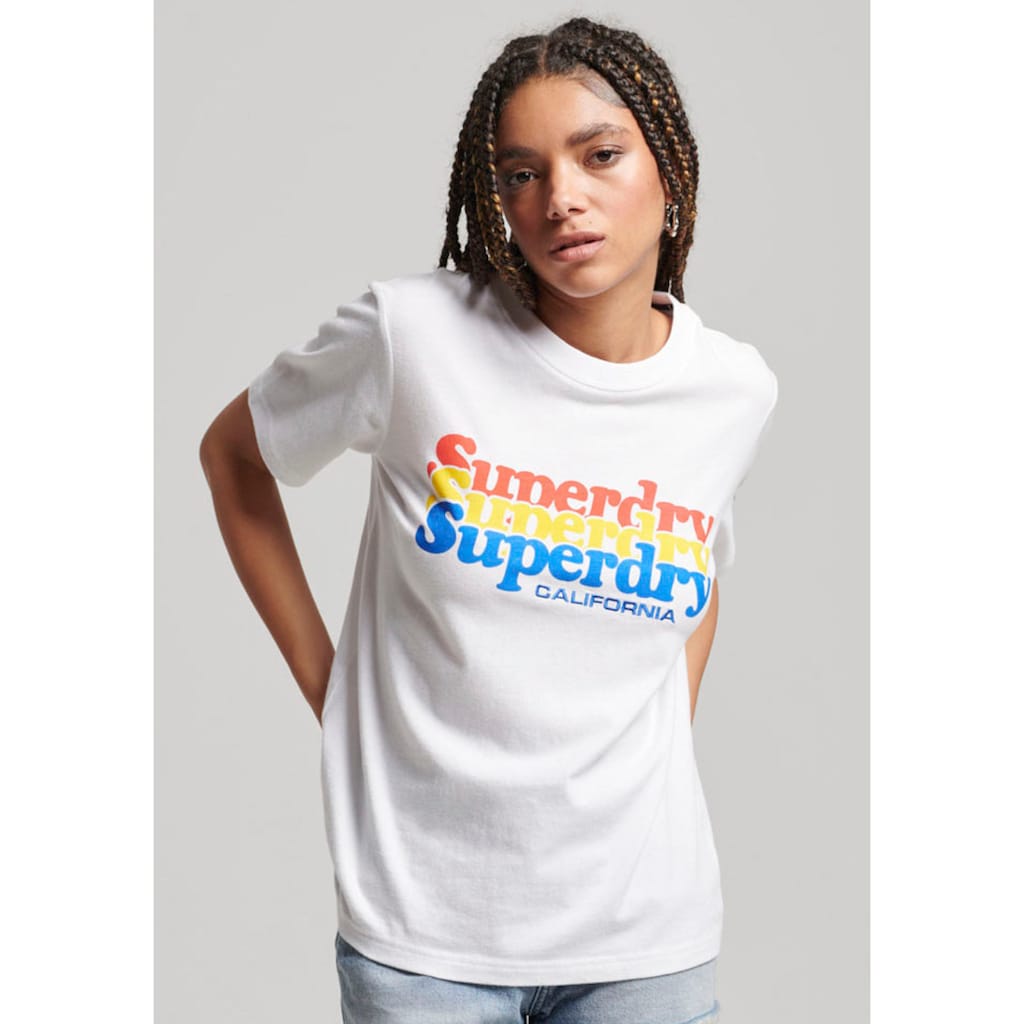 Superdry Rundhalsshirt »VINTAGE SCRIPTED INFILL TEE«