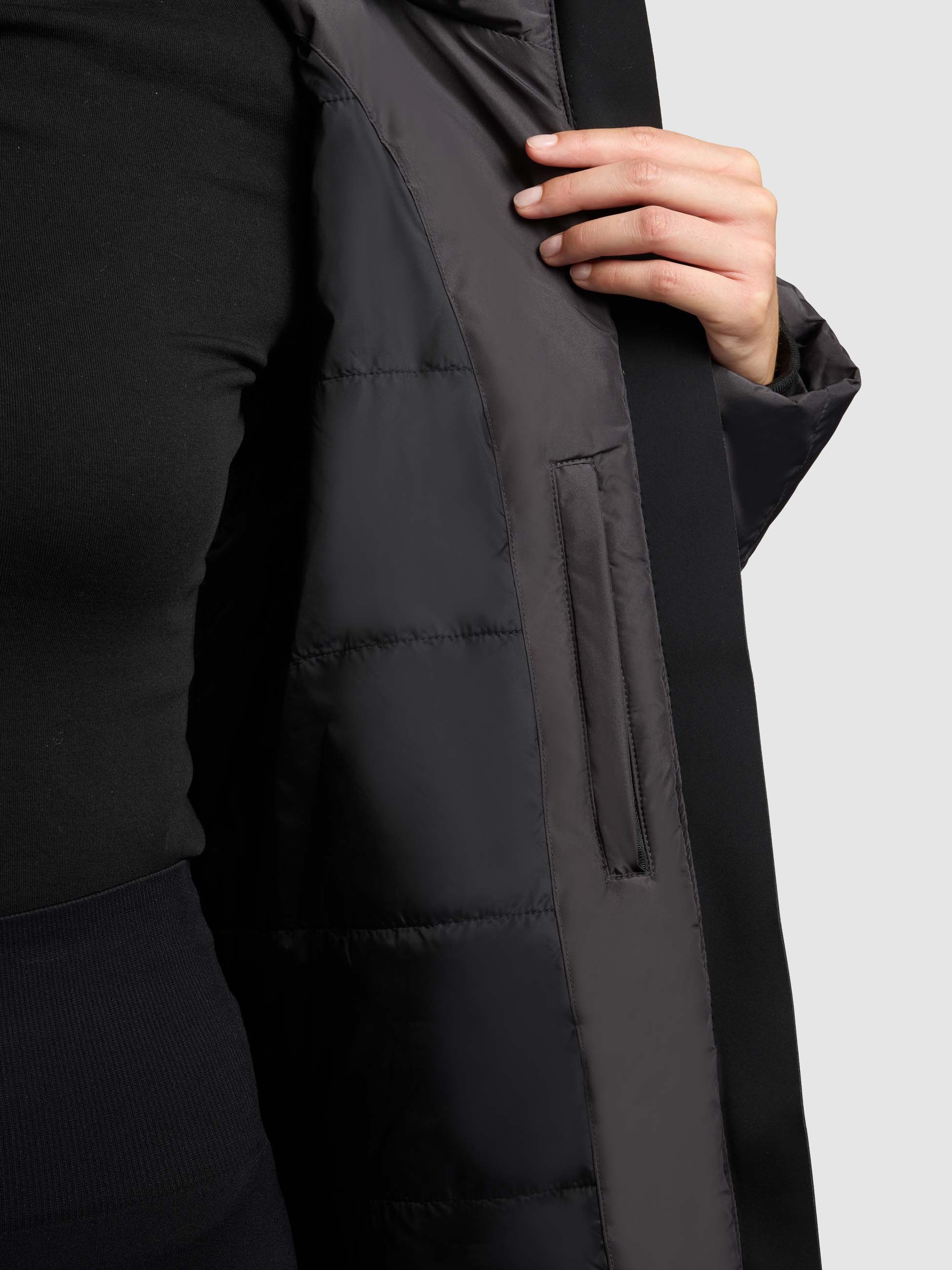 khujo Steppmantel »ENEF« Taschenbeutel mit Fleece