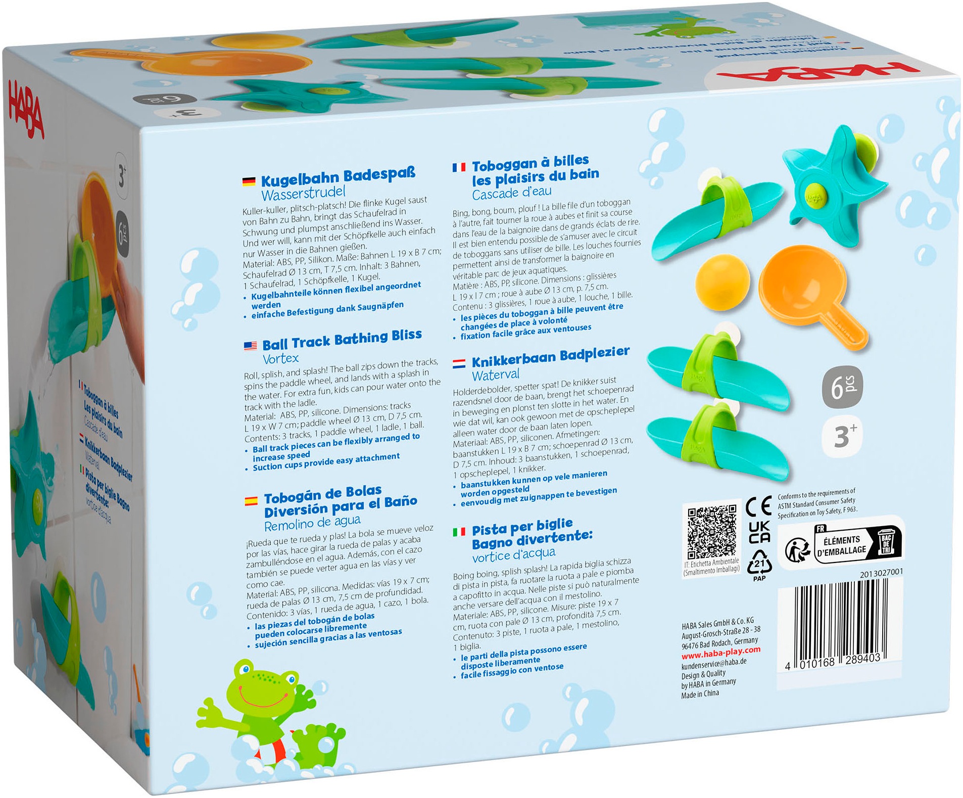 Haba Kugelbahn »Kugelbahn Badespaß-Wasserbahn«