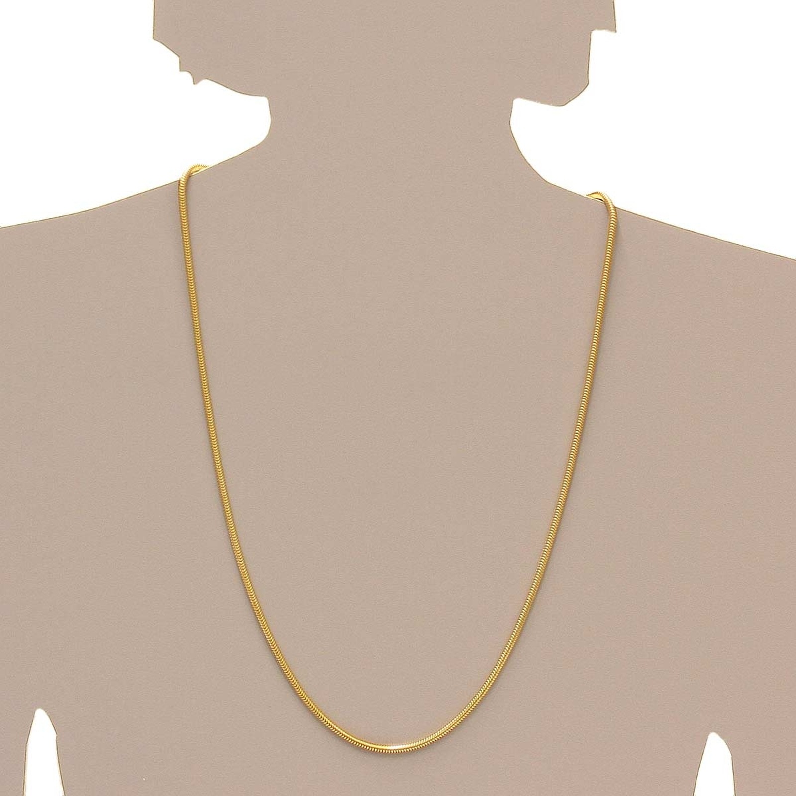 OSTSEE-SCHMUCK Silberkette »- Schlange 2,4 mm - Silber 925/000, vergoldet -,«
