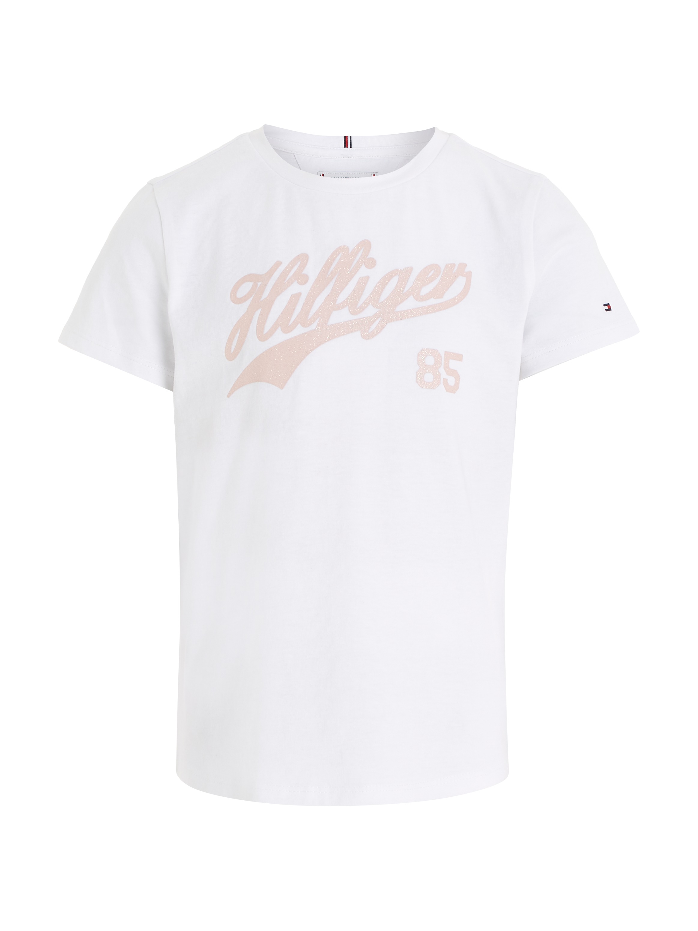 Tommy Hilfiger T-Shirt »HILFIGER SCRIPT TEE S/S«, mit Hilfiger Logo-Print