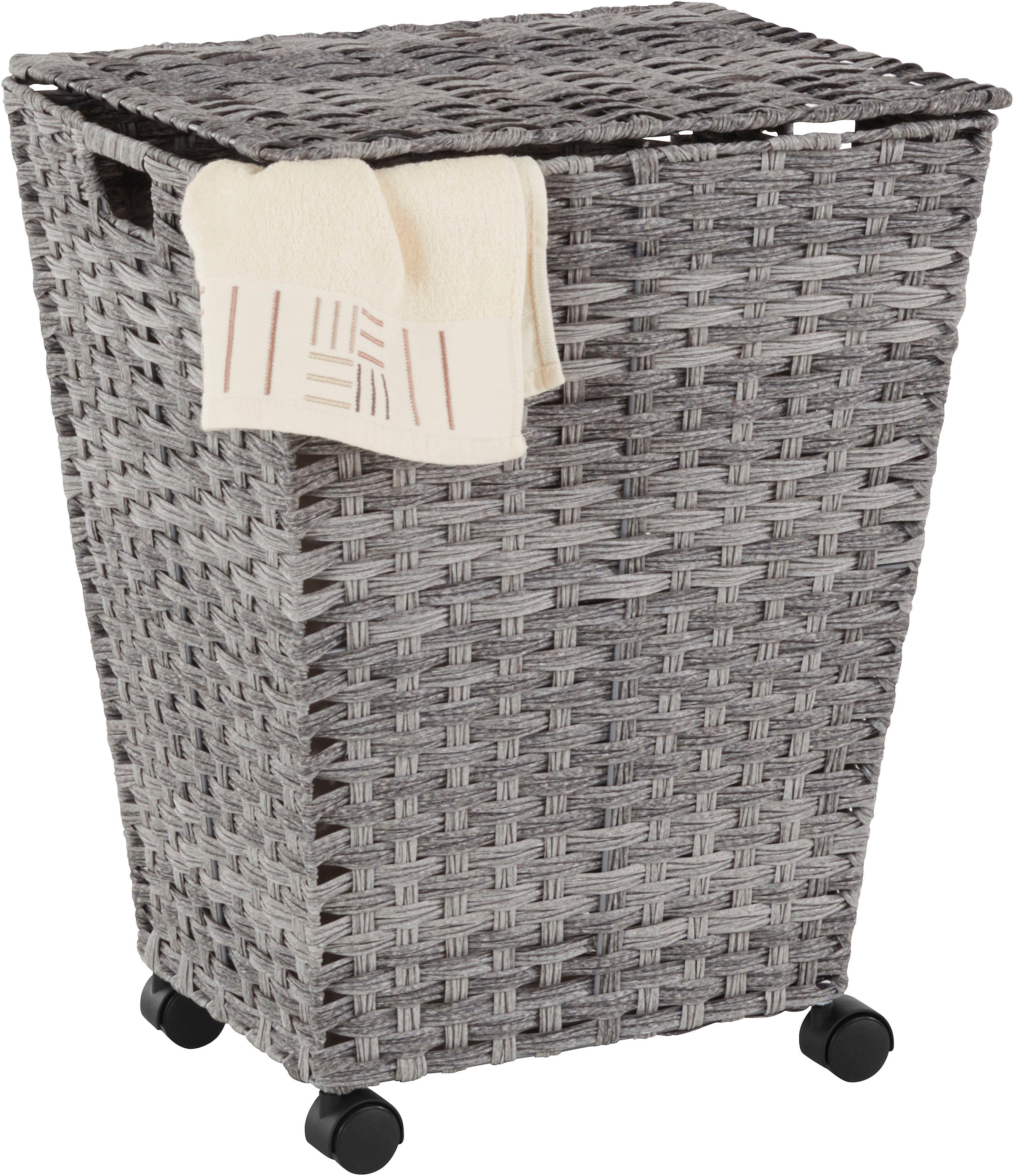 mit Wäschekorb, Jahren Polyrattan, Rollen online XXL | kaufen 3 locker Garantie mit