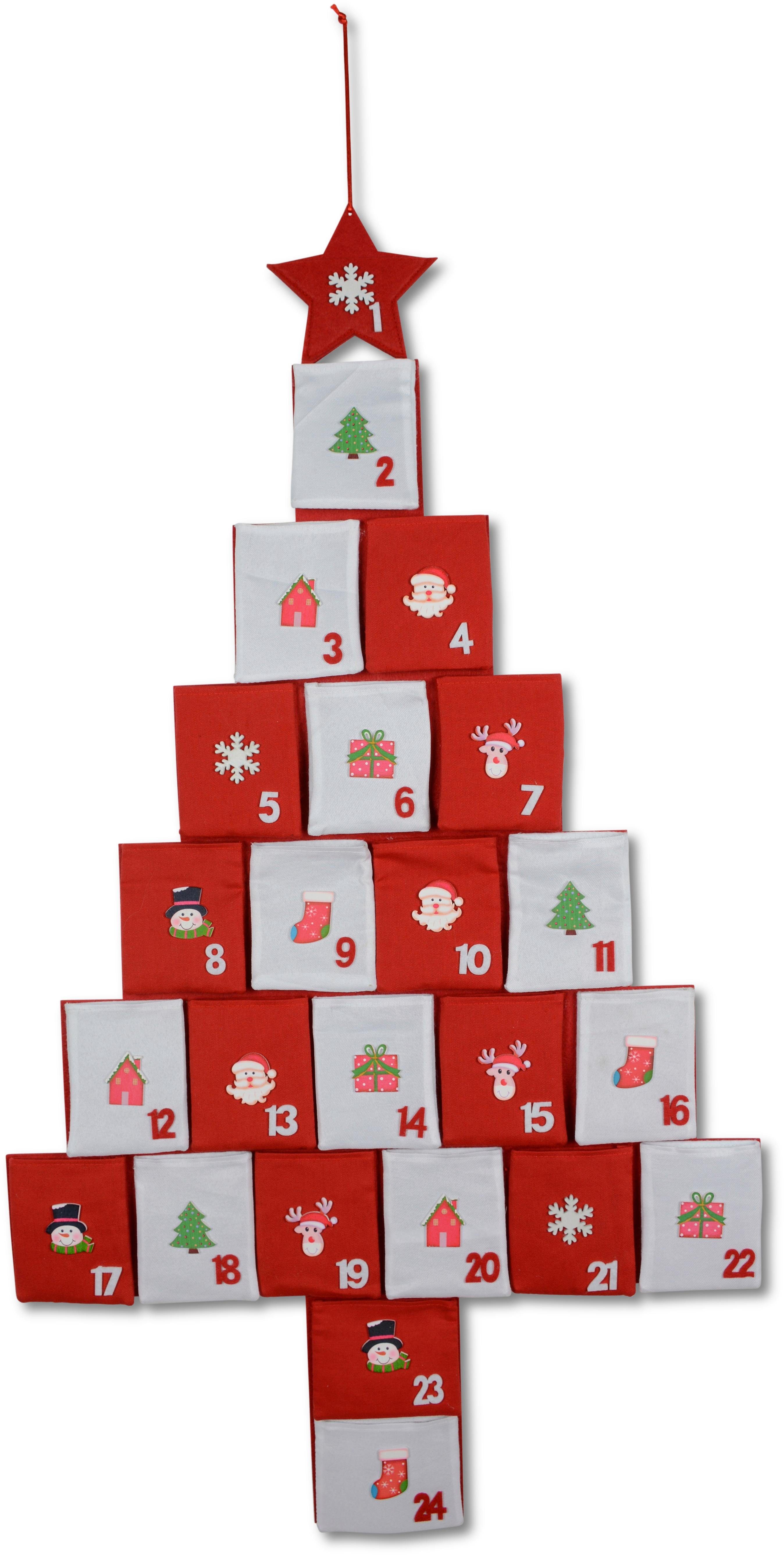 kaufen Adventskalender kleinen ab mit 24 Aufhängung und Jahren, Creativ 6 »Weihnachtsdeko«, online befüllbarer Mützen deco