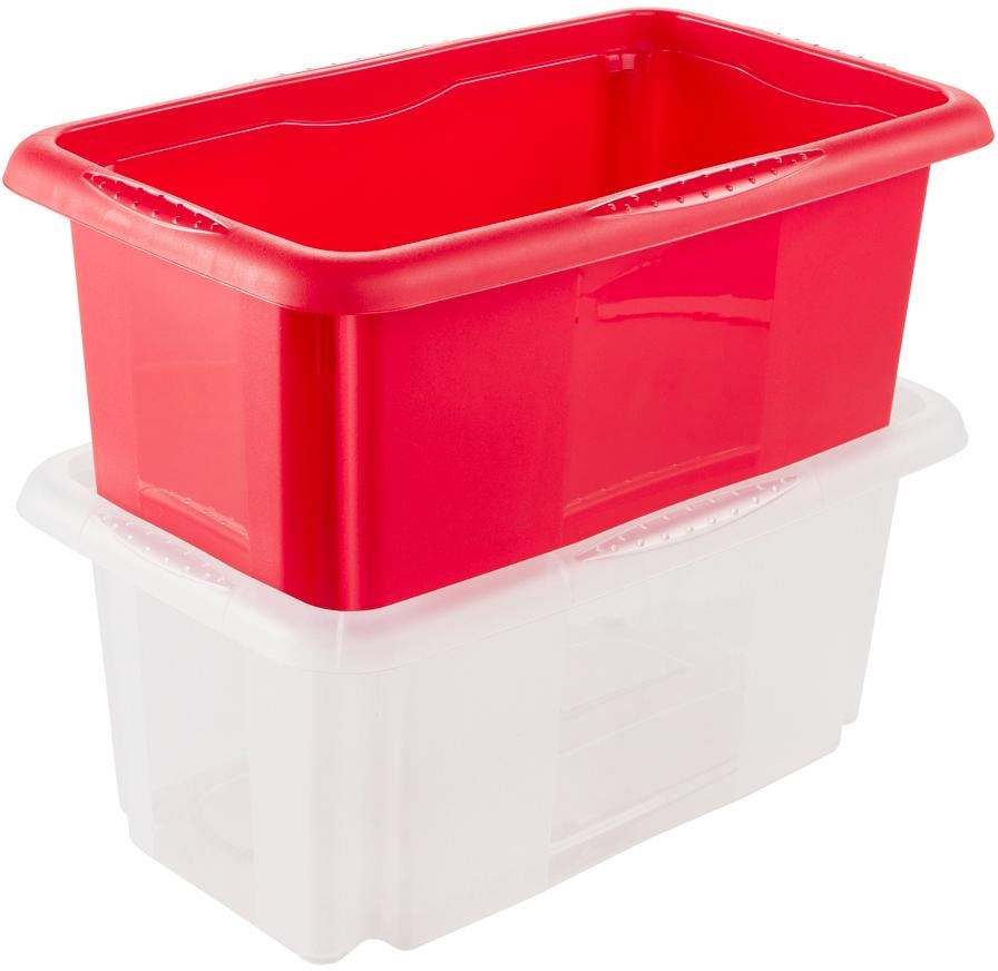 keeeper Organizer »emil«, (Set, 4 St.), Aufbewahrungsbox, 7 L, mit Deckel, hochwertiger Kunststoff