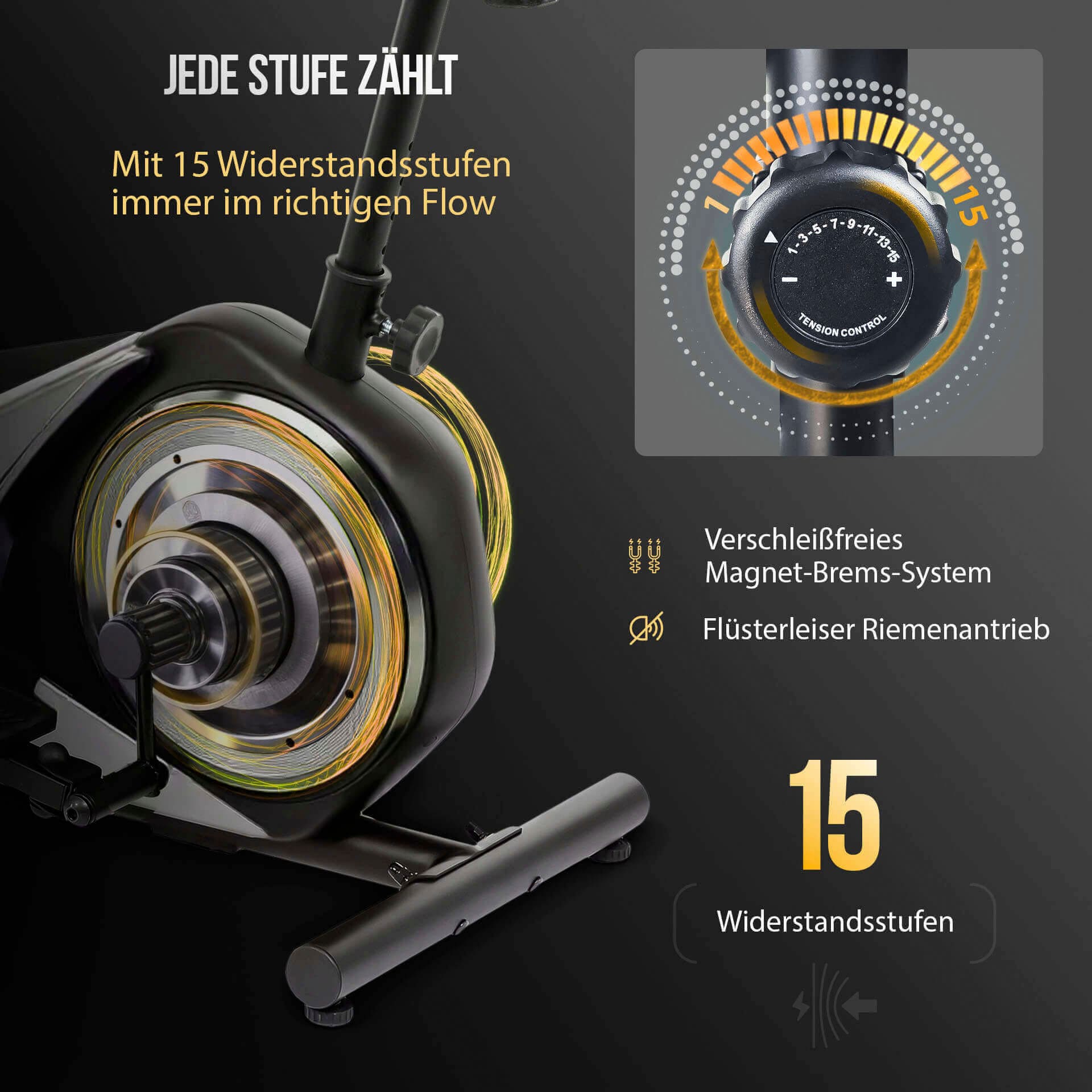 Christopeit Sport® Crosstrainer »Crosstrainer CT 6« 120 kg max. Benutzergewicht, 15 Widerstandsstufen