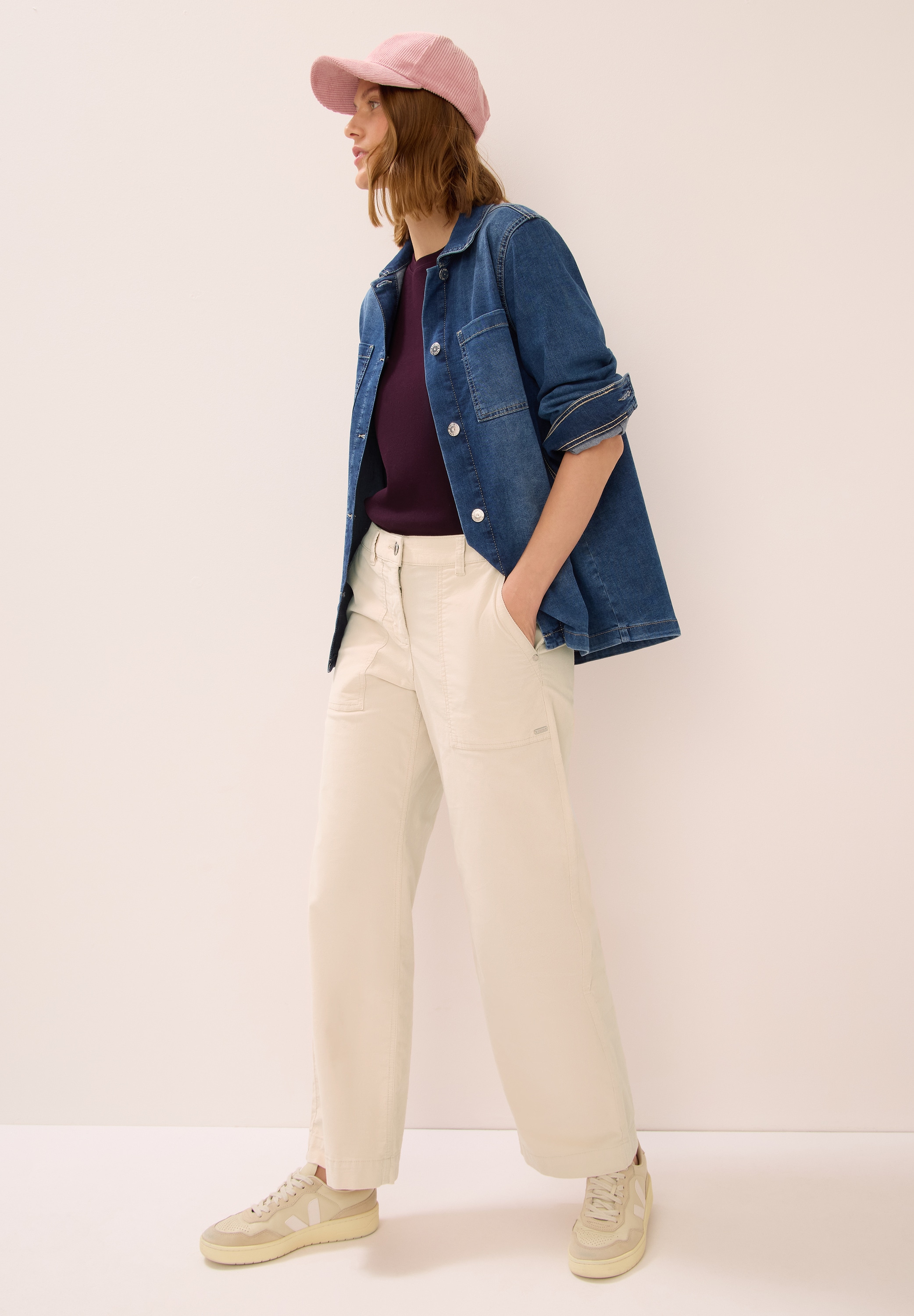 Cecil Cordhose »Style Neele«  Wide Leg, High Waist