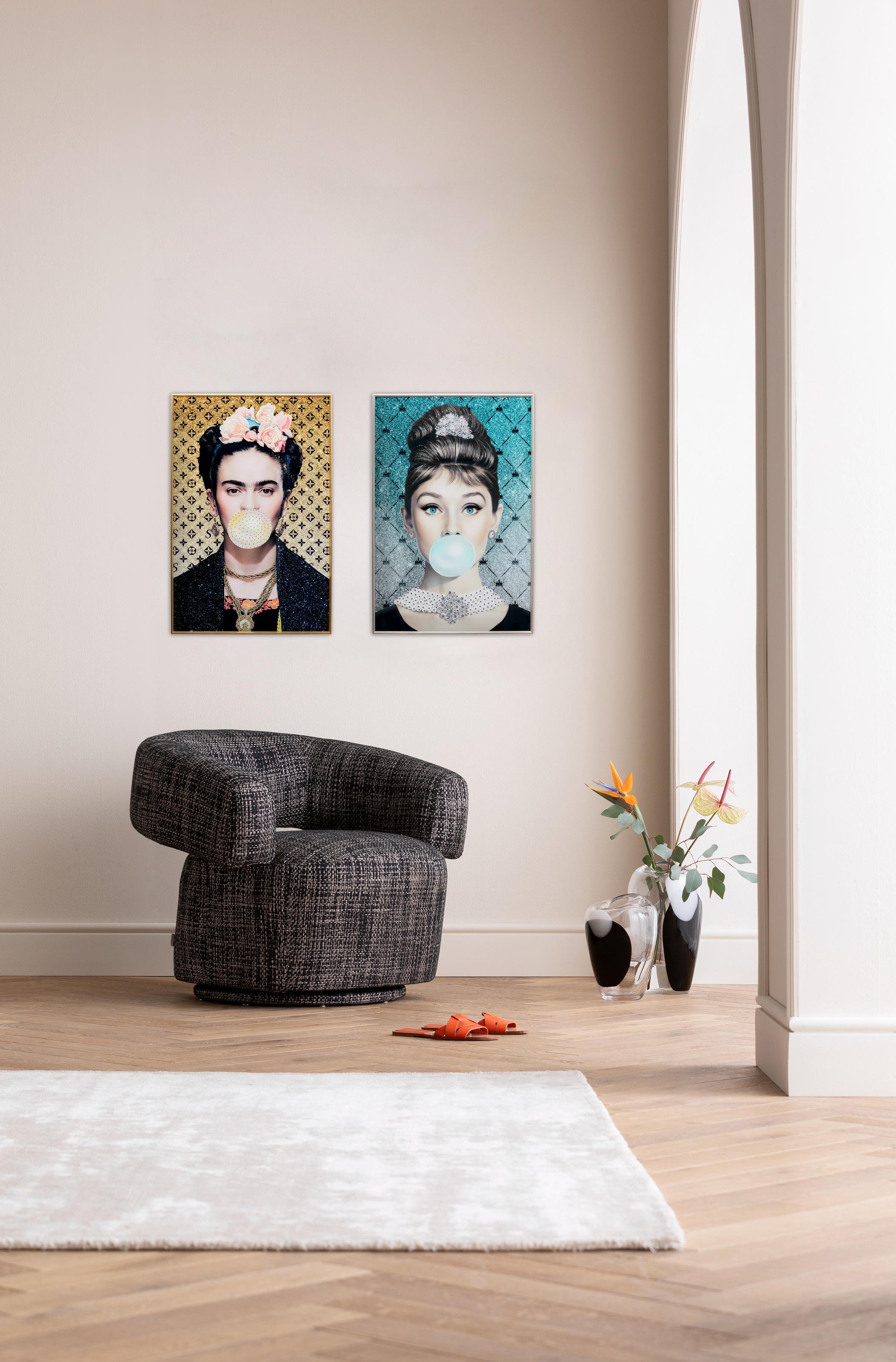 Kare Design Bild mit Rahmen »Gerahmtes Bild Muse Bubble Artist« 1,  verschiedene Größen