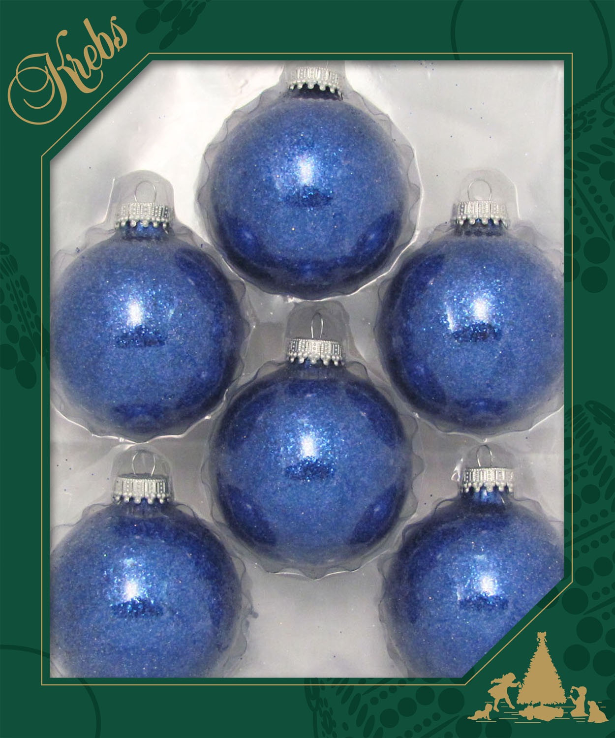 Krebs Glas Lauscha Weihnachtsbaumkugel »CBK03209, Weihnachtsdeko, Christbaumschmuck, Christbaumkugeln Glas«, (Set, 6 St.), aus Glas