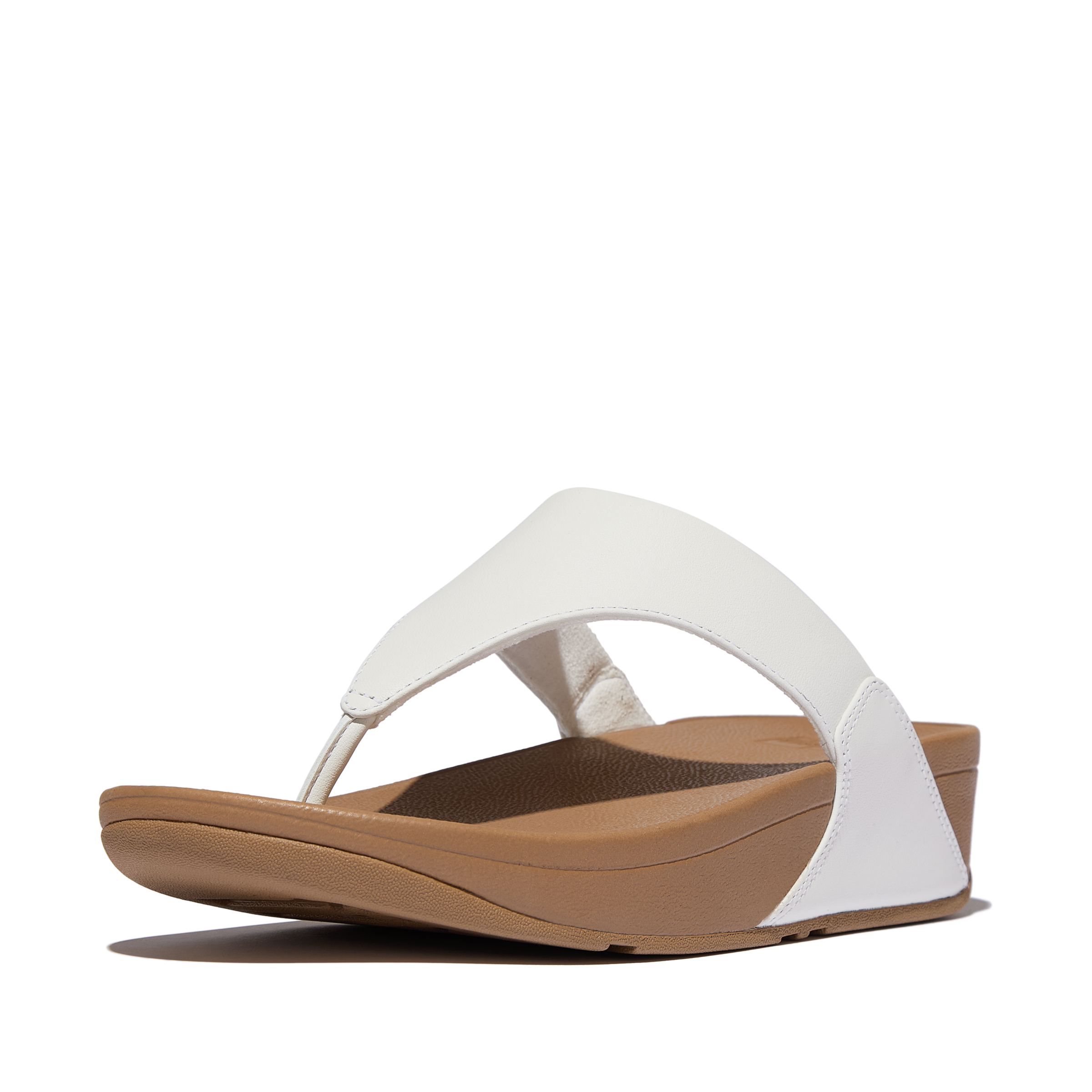 Fitflop Dianette »LULU LEATHER TOEPOST«  Zehentrenner, Pool Slides, Pantolette, Badeschuh mit Keilabsatz