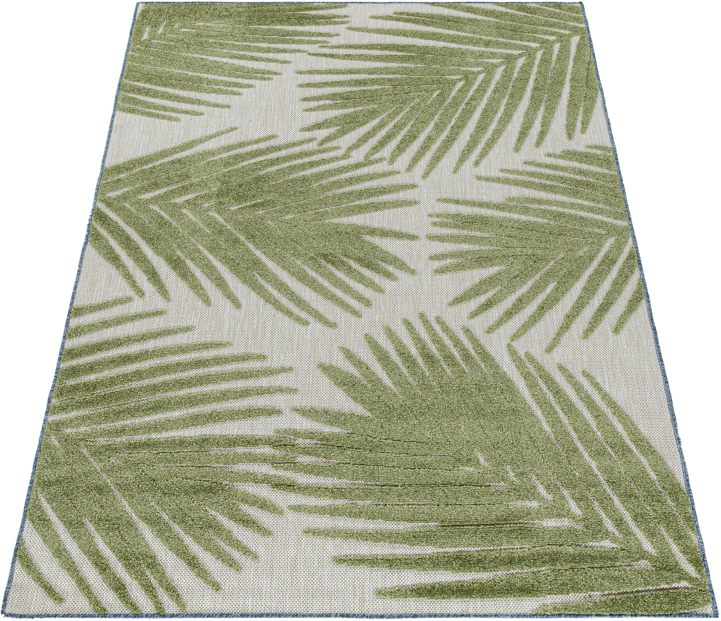Ayyildiz Teppiche Outdoorteppich »BAHAMA 5155« rechteckig 8 mm Höhe Läufer, Flachflor mit Hoch-Tief-Struktur, In-und Outdoor geeignet