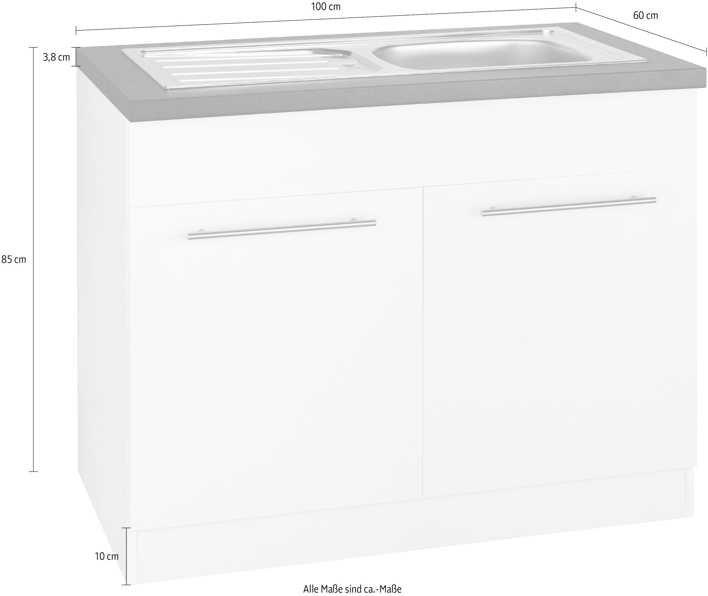 wiho Küchen Spülenschrank »Unna« 100 cm breit