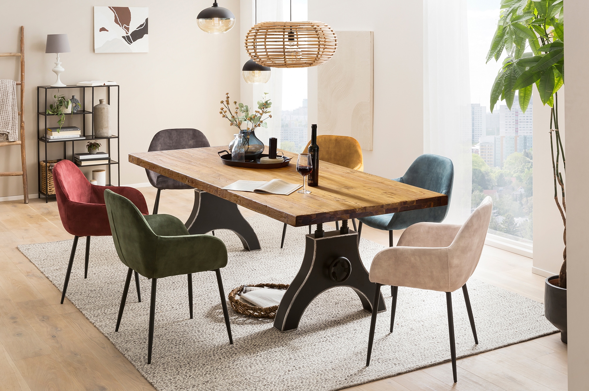SIT Tischplatte, aus recyceltem Teakholz