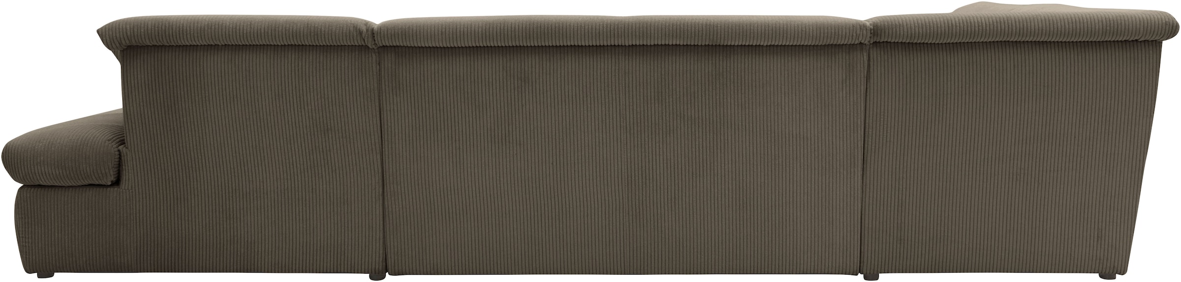 DOMO collection Wohnlandschaft »Moric U-Form auch in Cord«, im XXL-Format, wahlweise mit Bettfunktion und Armlehnenverstellung