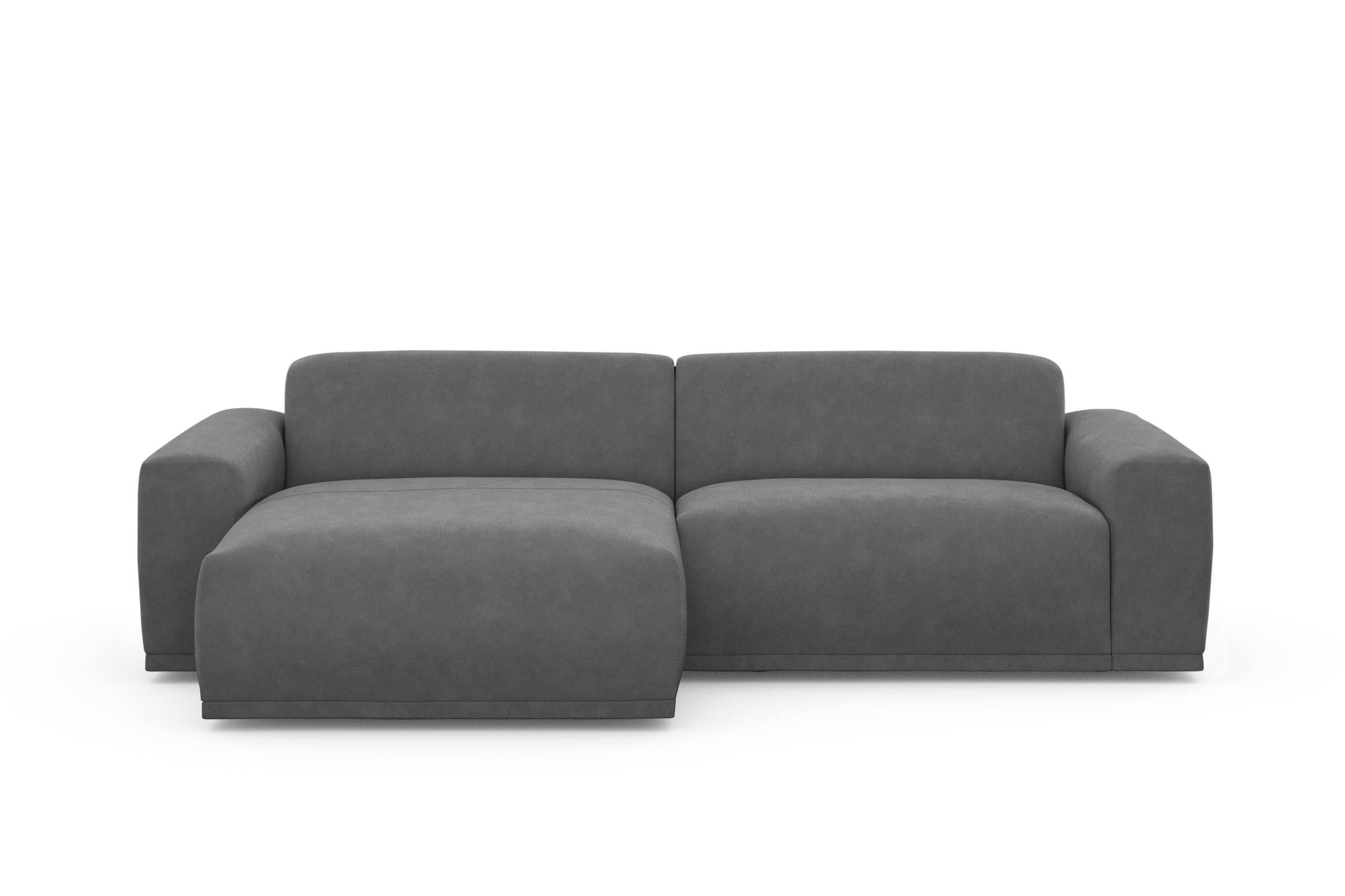 TRENDMANUFAKTUR Ecksofa »Braga, mit hochwertigem Kaltschaum, L-Form, in Cord erhältlich«, (2 St.), modernes Sofa, Couch mit hohem Sitzkomfort, 255/72/160 cm (B/H/T)