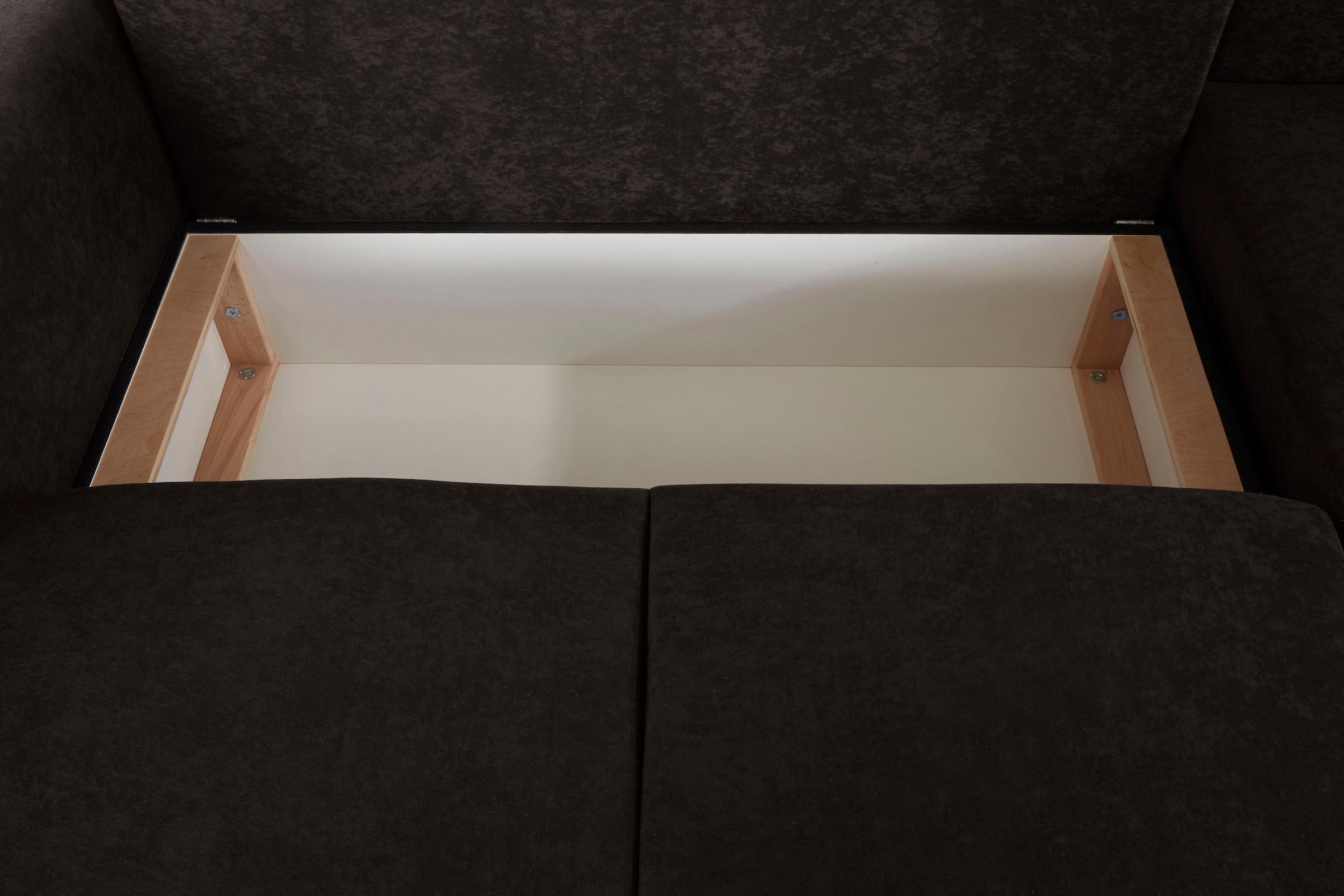 Guido Maria Kretschmer Home&Living Ecksofa »Györ«, L-Form, wahlweise mit Bettfunktion und Bettkasten incl. 2 Zierkissen