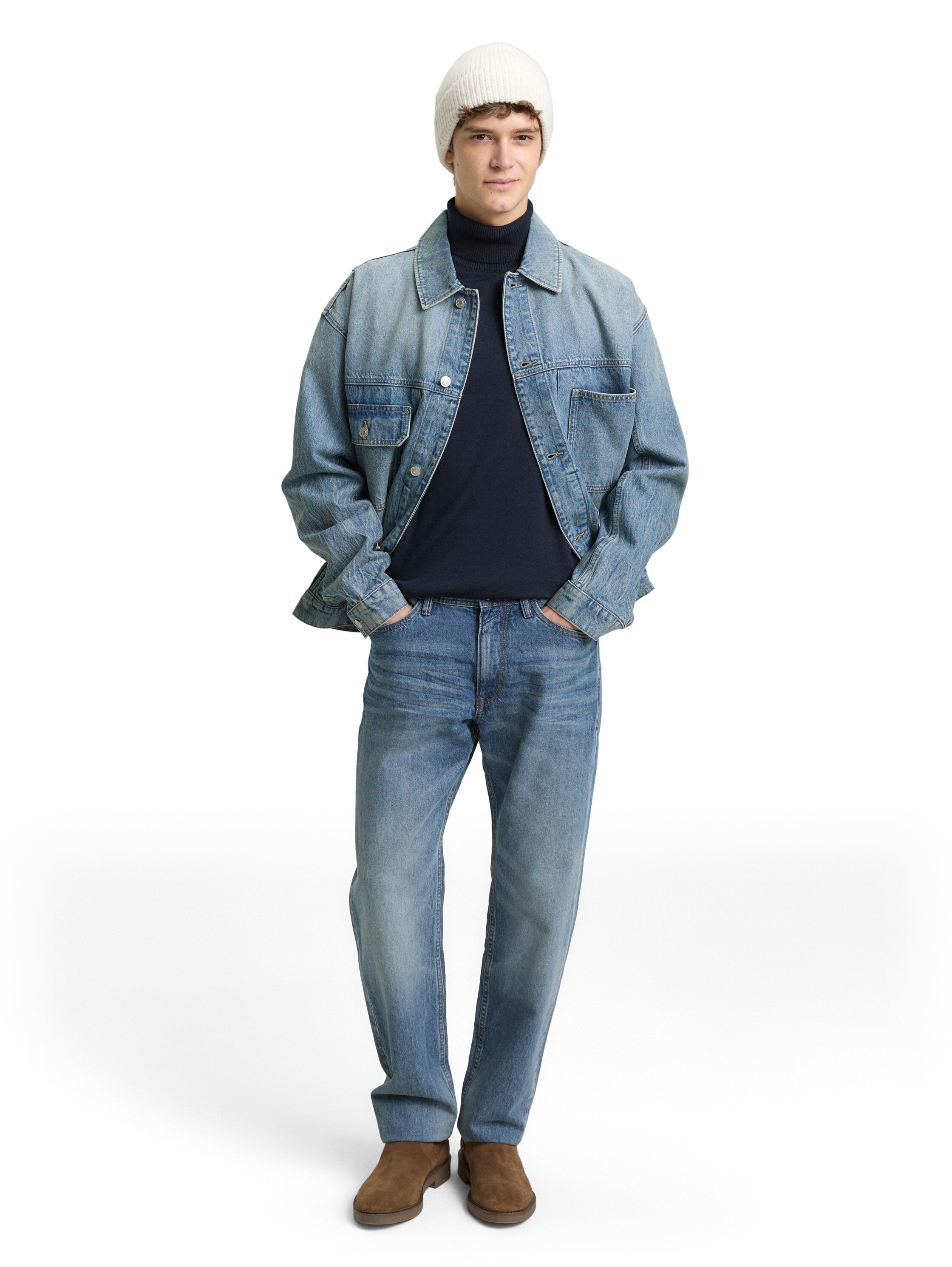 TOM TAILOR Denim Jeansjacke mit Taschen