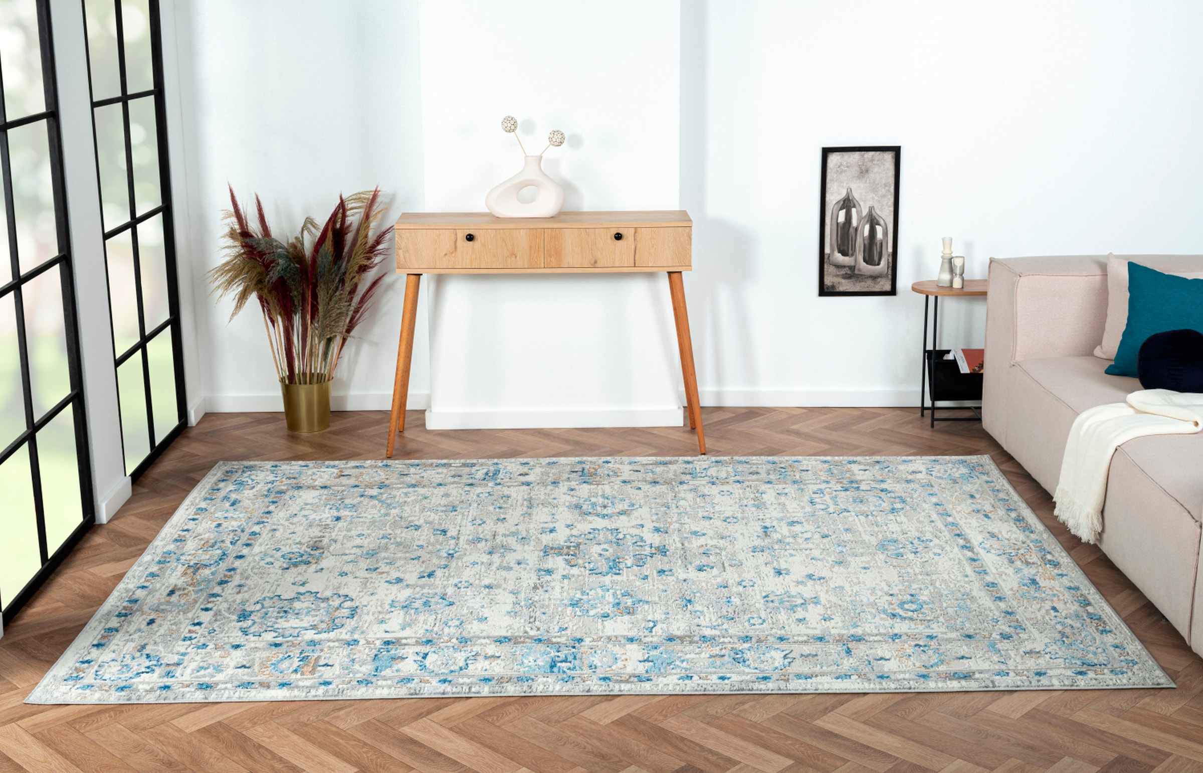 Myflair Möbel & Accessoires Teppich »My Heriz 3«, rechteckig, 8 mm Höhe, Kurzflor, klassisches Orient Design, besonders weich durch Microfaser