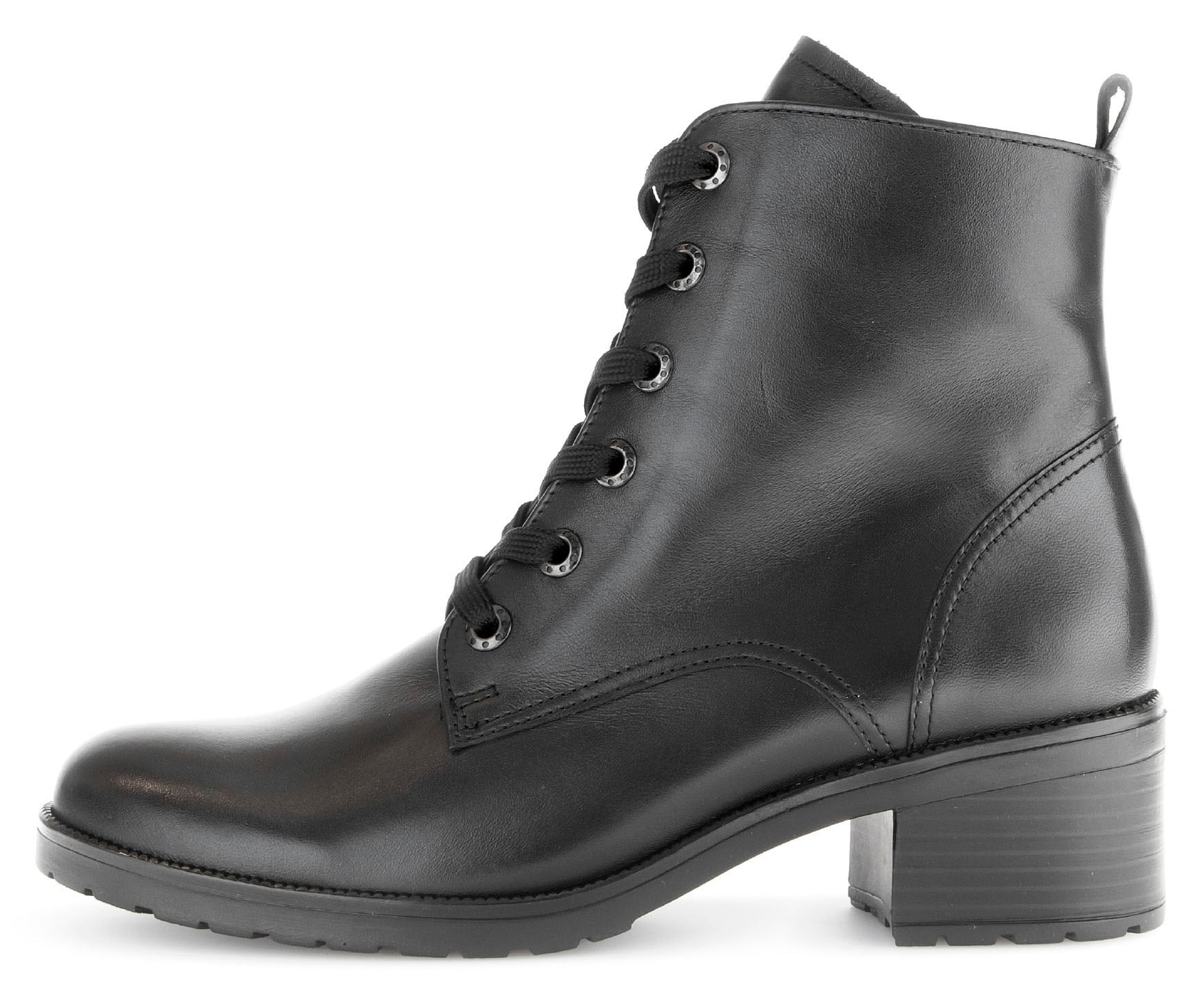 Gabor Schnürstiefelette »Tunis«  , Blockabsatz, Schnürboots, Komfortschuh mit Anziehlasche, G-Weite