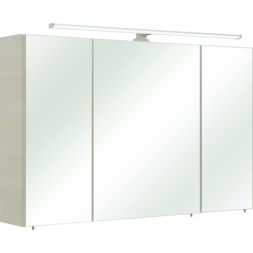 Saphir Spiegelschrank »Quickset Badezimmer-Spiegelschrank inkl LED-Aufsatzleuchte«